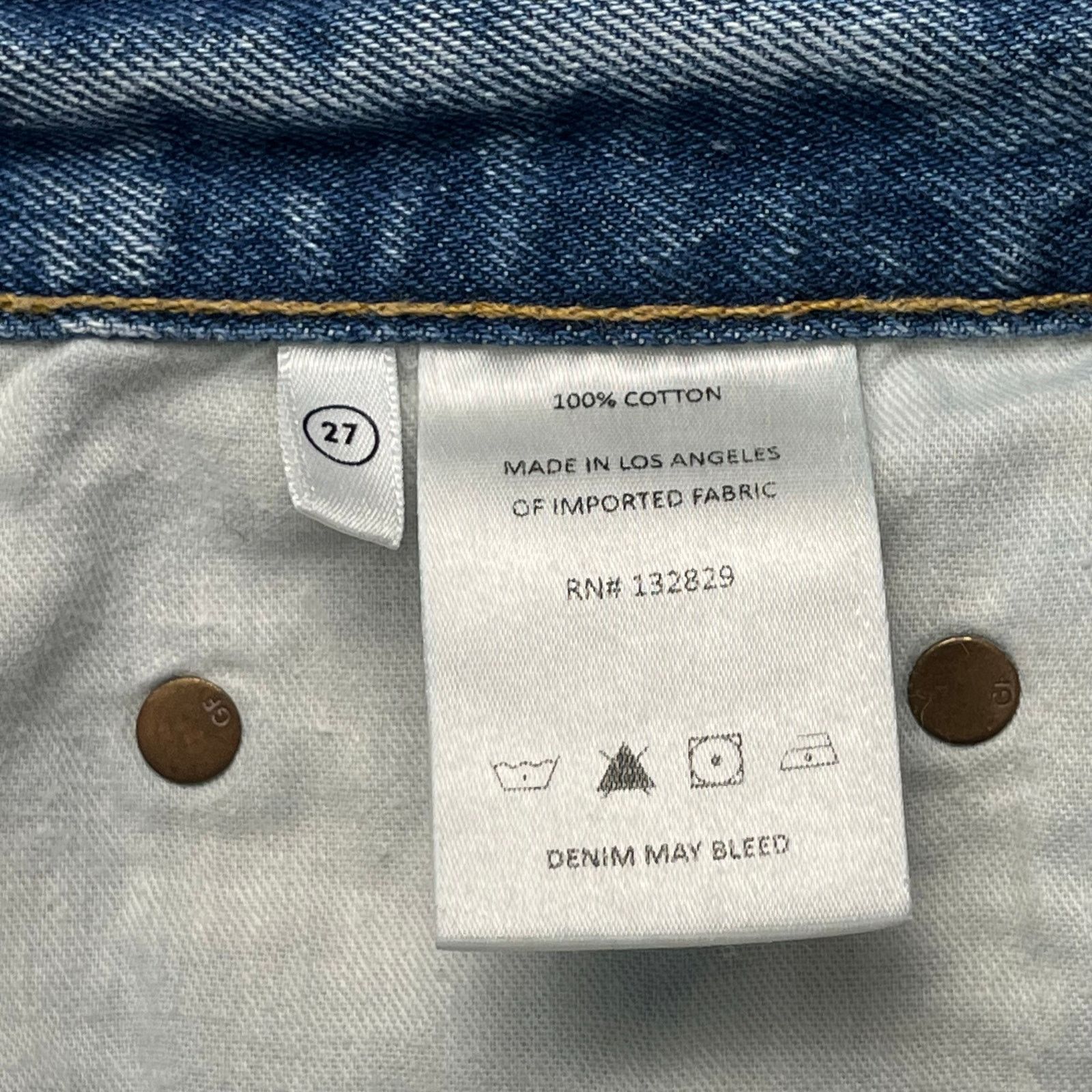 GRLFRND GRLFRND Hayden Low Rise Button Fly Boyfriend Jean Shorts 27 Size 27" / US 4 / IT 40 - 6 Thumbnail