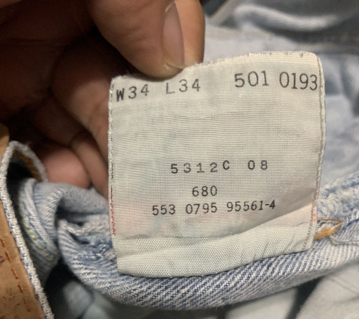 Levi's Vintage Levis 501 Straight Patchwork Jeans Size US 34 / EU 50 - 16 Thumbnail