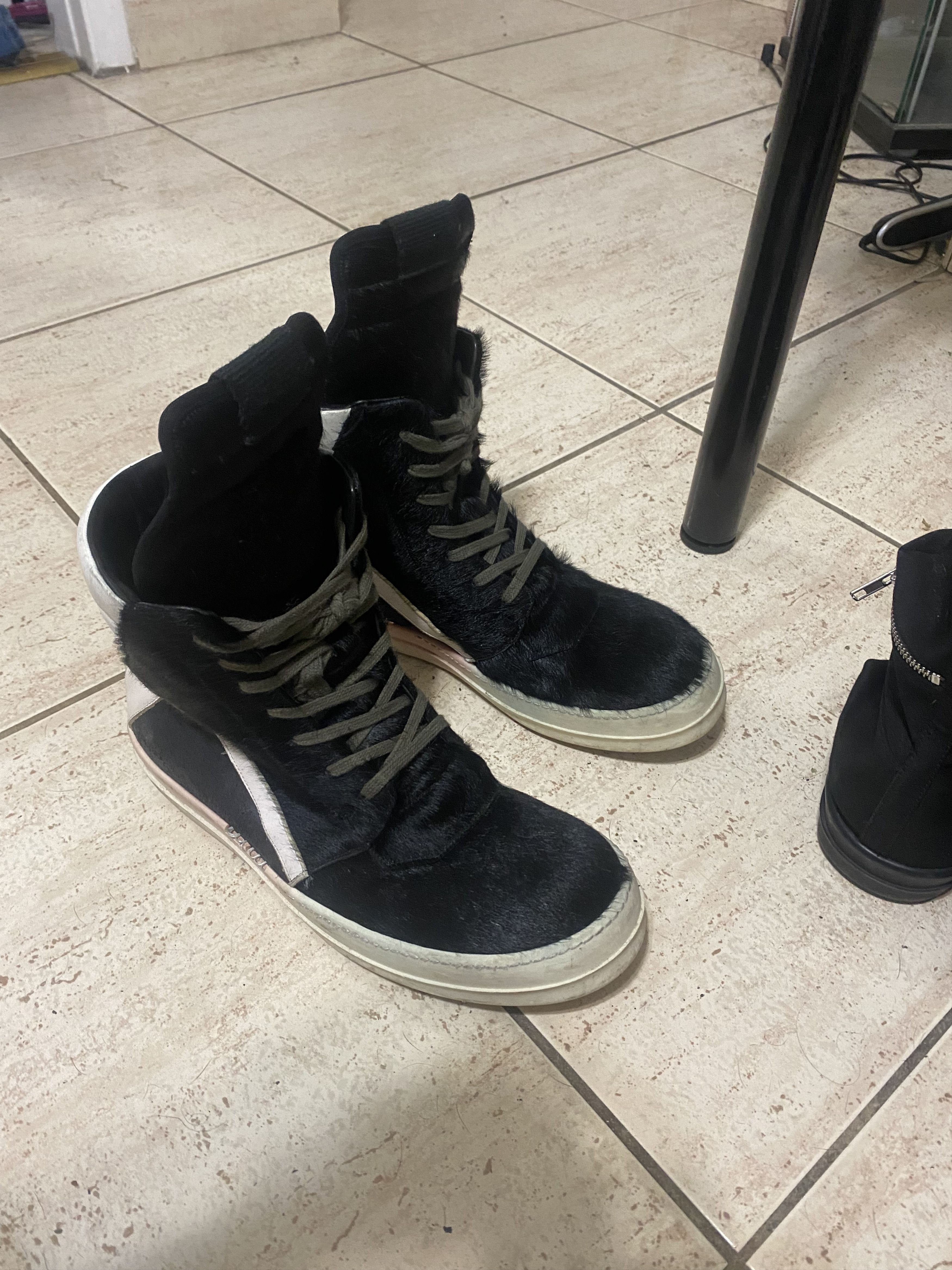 Rick Owens Geobasket Pony Hair Size US 11 / EU 44 - 7 Thumbnail