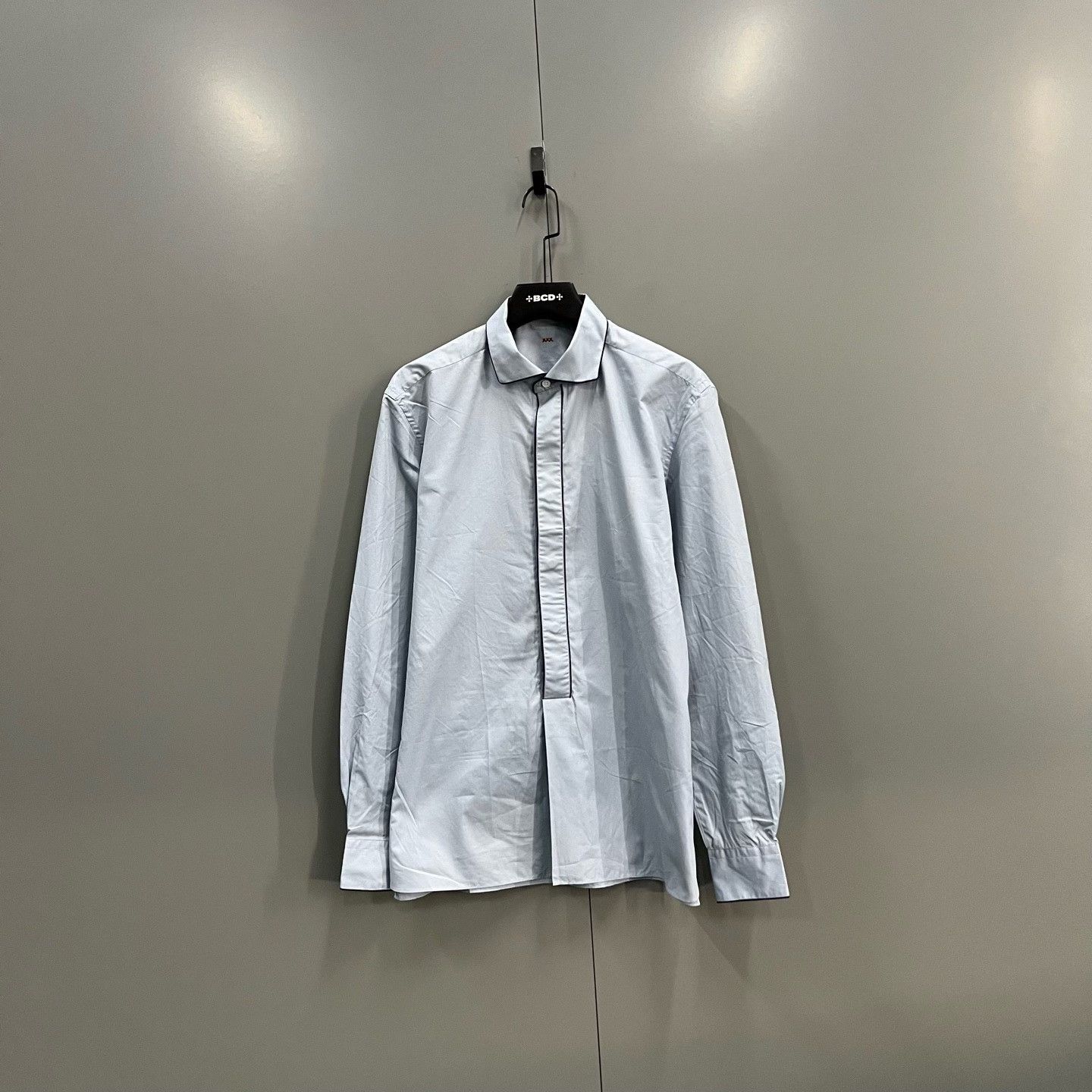 Ermenegildo Zegna Ermenegildo Zegna Blue Shirt xxs Men Size US XXS / EU 40 - 1 Thumbnail