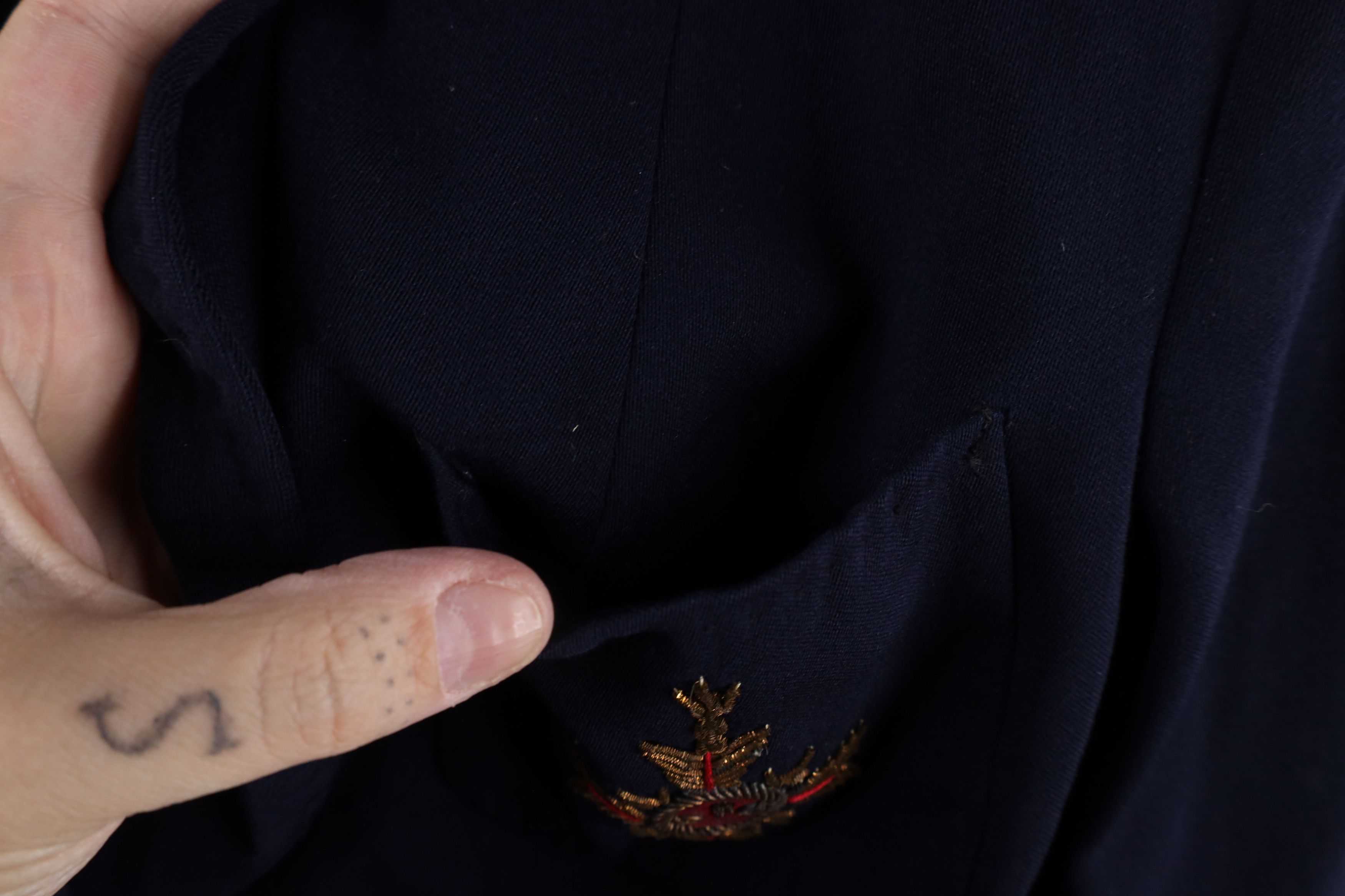 Vintage Vintage 30s 40s Military Crest Clasp Hook Blazer Jacket USA Size M / US 6-8 / IT 42-44 - 5 Thumbnail