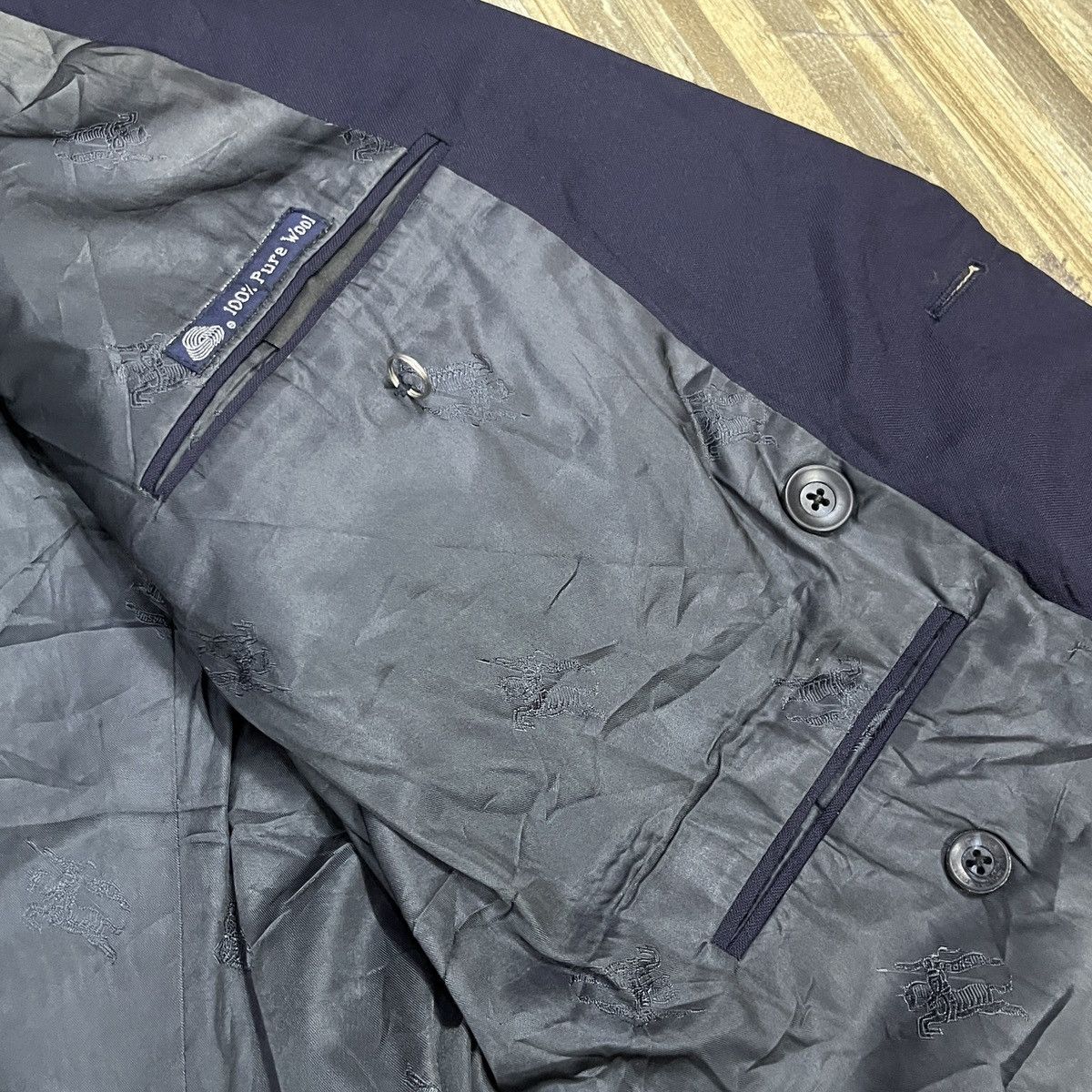 Burberry Vintage Burberry Double Breasted Blazer Size 38R - 8 Thumbnail