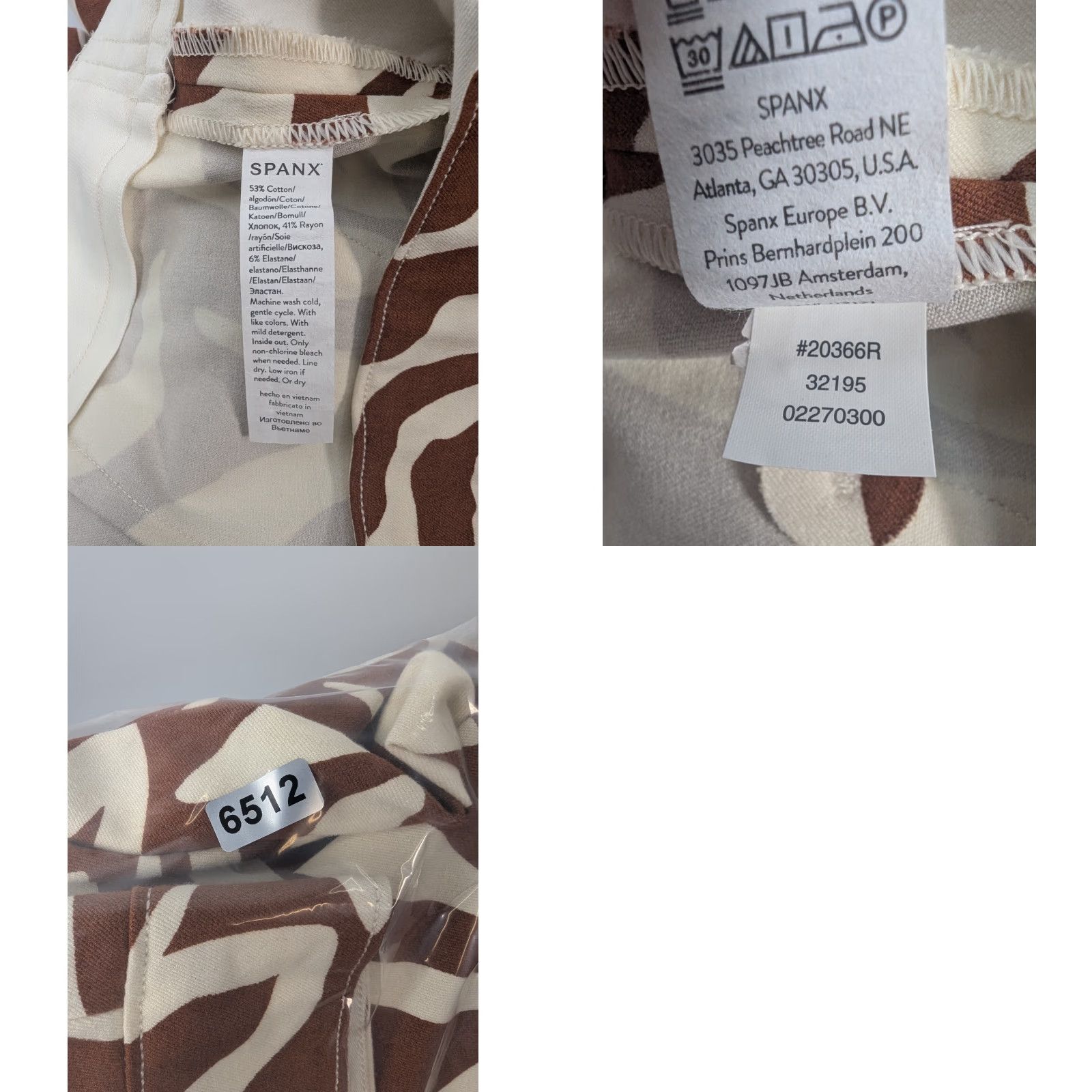 Spanx Spanx On the Go Zebra Stripe Printed Polished Ankle Slim Straight Pants Size M Size 32" / US 10 / IT 46 - 9 Thumbnail