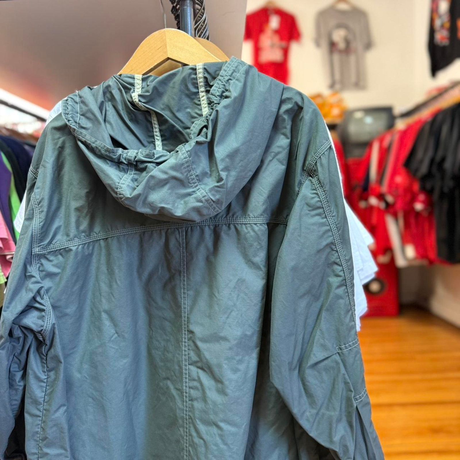Gap × Vintage Vintage 90s Gap Utility Hooded Light Jacket Size US M / EU 48-50 / 2 - 2 Thumbnail