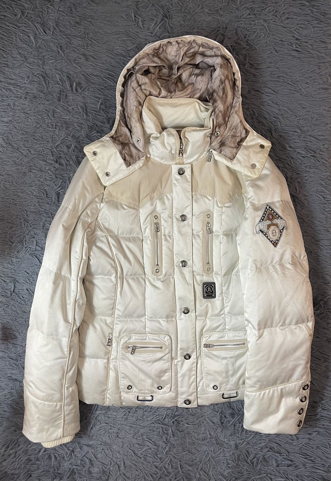 Avant Garde × Bogner × Luxury Bogner puffer down jacket fur pattern ...