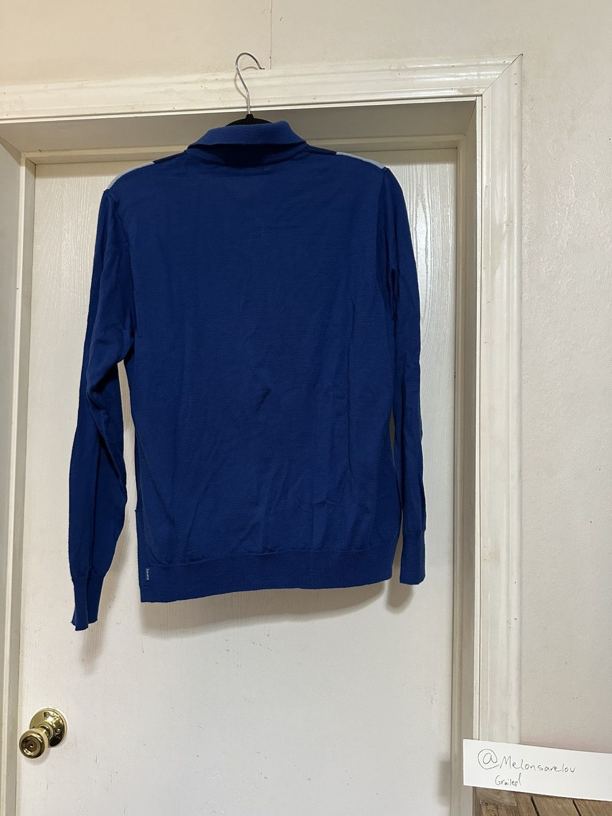 Supreme Supreme Arrows Striped Polo Sweater - Blue, Medium Size US M / EU 48-50 / 2 - 2 Thumbnail