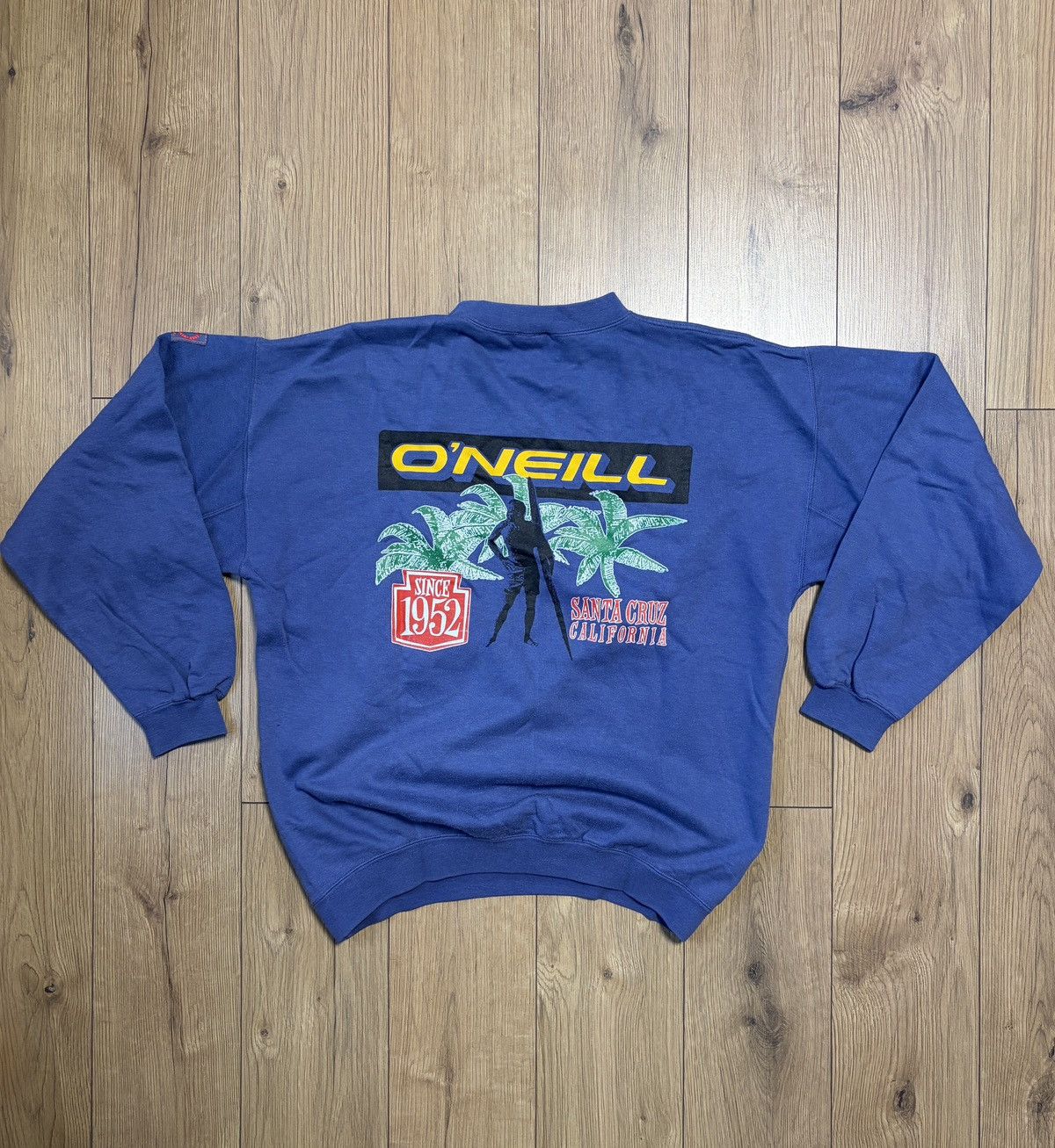 O'Neill O'NEILL Vintage Blue Santa Cruz Sweatshirt Size US M / EU 48-50 / 2 - 1 Thumbnail