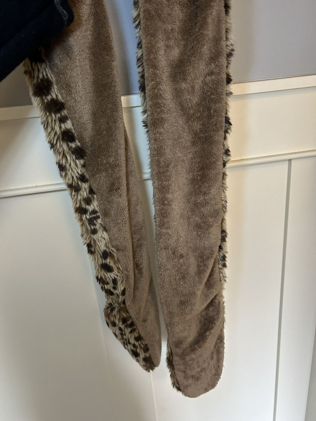 Aldo Vintage Aldo sherpa fleece lined leopard fur hat accessory Size ONE SIZE - 17 Thumbnail