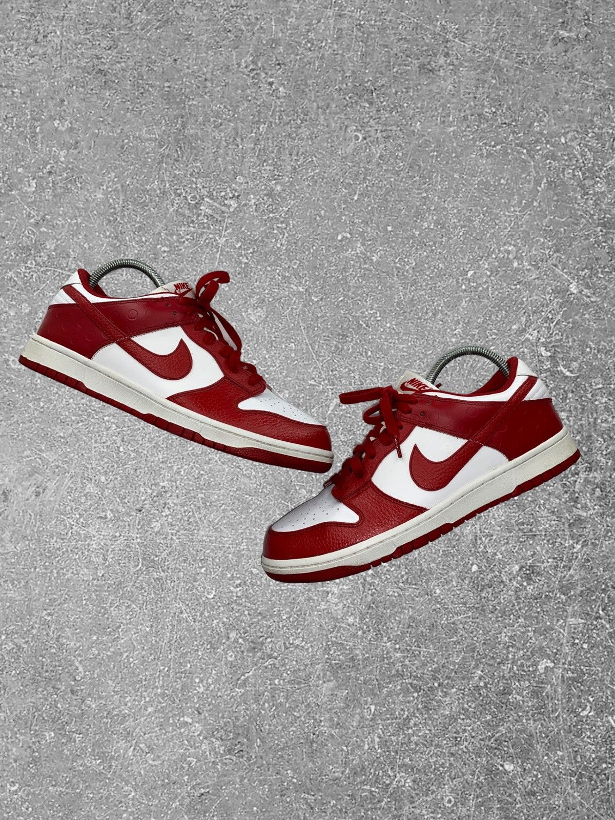 image of Nike Dunk Low White Varsity Red 2010 St Johns Shoes, Men's