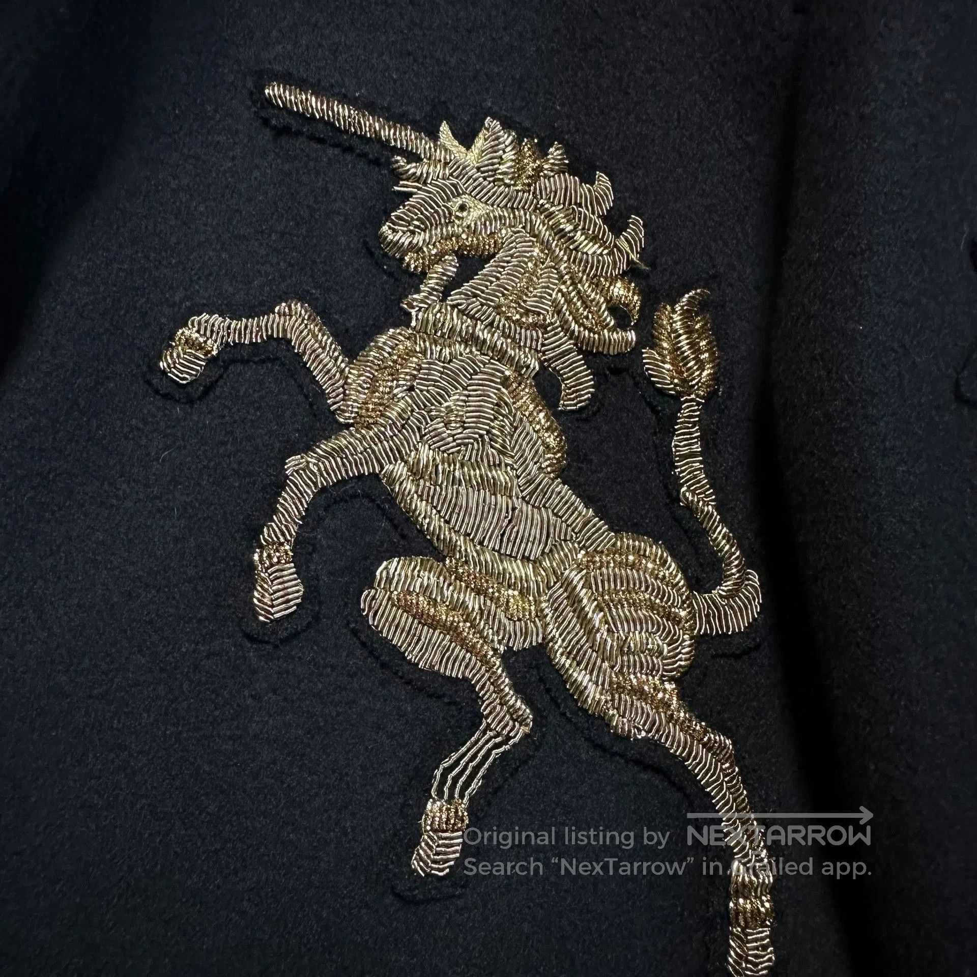 Alexander McQueen alexander mcqueen black embroidered wool coat. Size US L / EU 52-54 / 3 - 4 Thumbnail