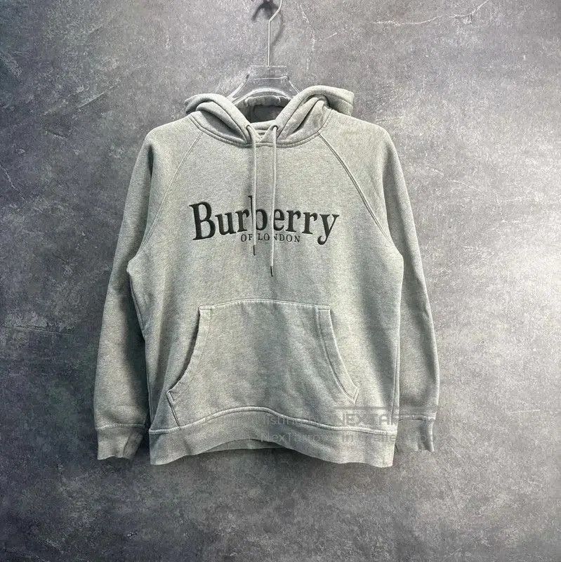 Burberry Burberry Men's Light Gray Cotton Hoodie. Size US S / EU 44-46 / 1 - 1 Thumbnail