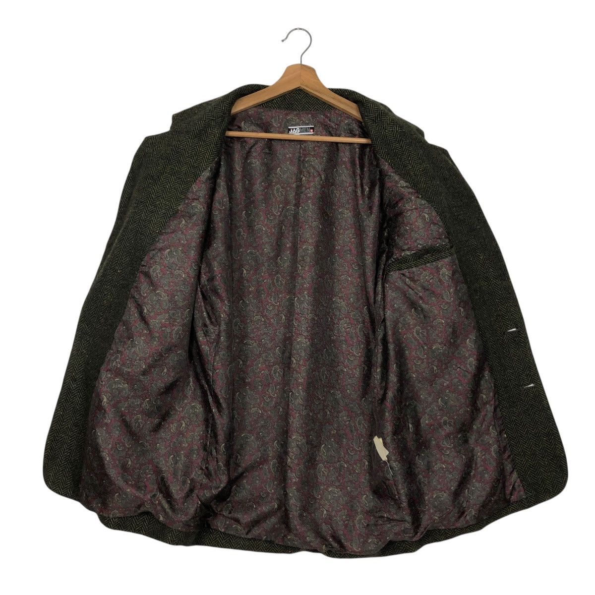 Japanese Brand 🔥VINTAGE PATCH WORK LEATHER WOOL JACKET JAGMEN ISSEY MIYAKE Size US M / EU 48-50 / 2 - 15 Thumbnail