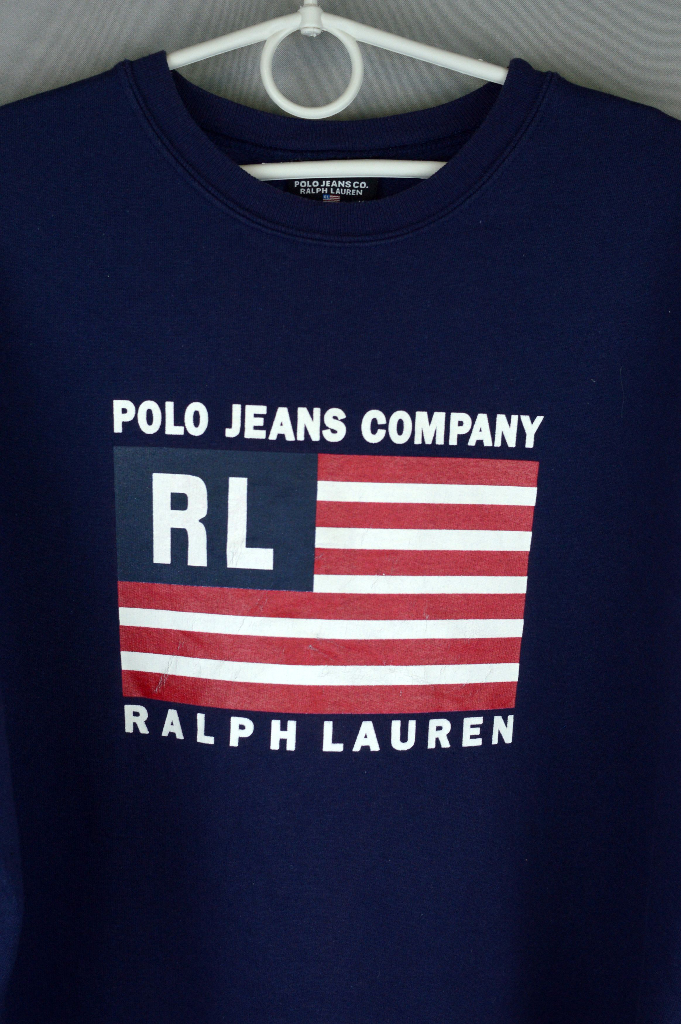 Ralph Lauren × Vintage Vintage Ralph Lauren Polo jeans Company 90s sweatshirt Size US L / EU 52-54 / 3 - 2 Thumbnail