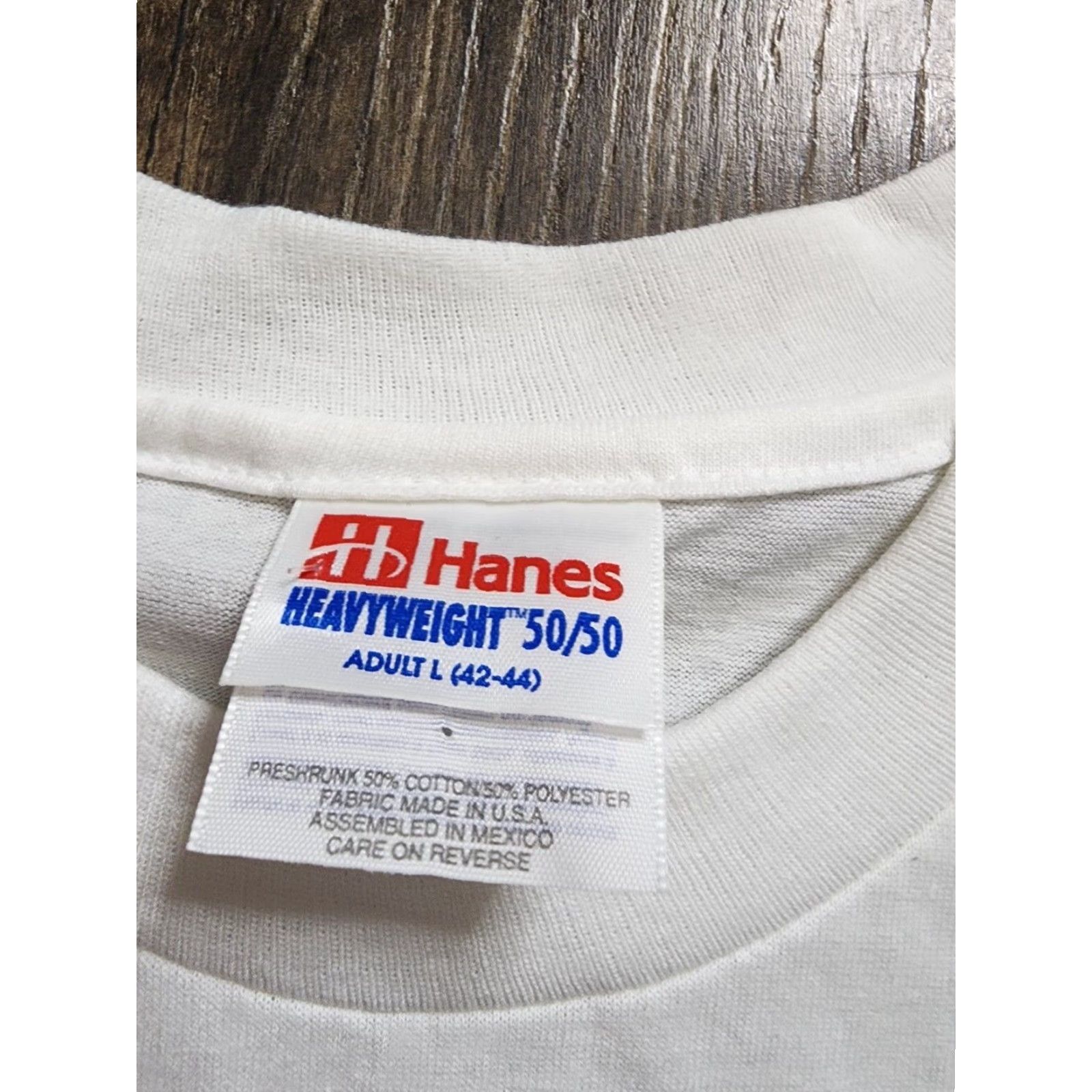 Hanes VINTAGE 90s Hanes Unisex White Short Sleeve T-Shirt Art Sunflower Floral Puff Paint Rhinestone Pearl Accents Size L Size US L / EU 52-54 / 3 - 7 Thumbnail
