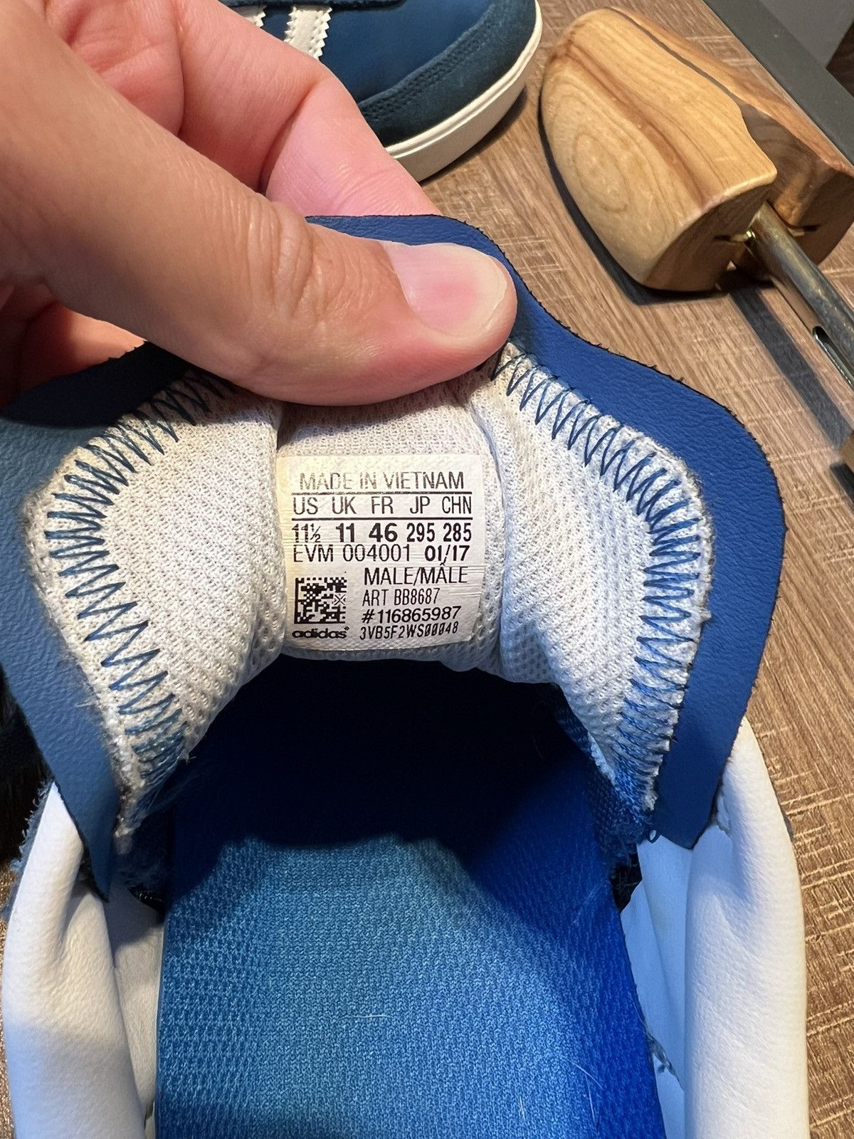Adidas Adidas Samba ADV Blue White Men 11.5 Shoes Sneakers | Grailed