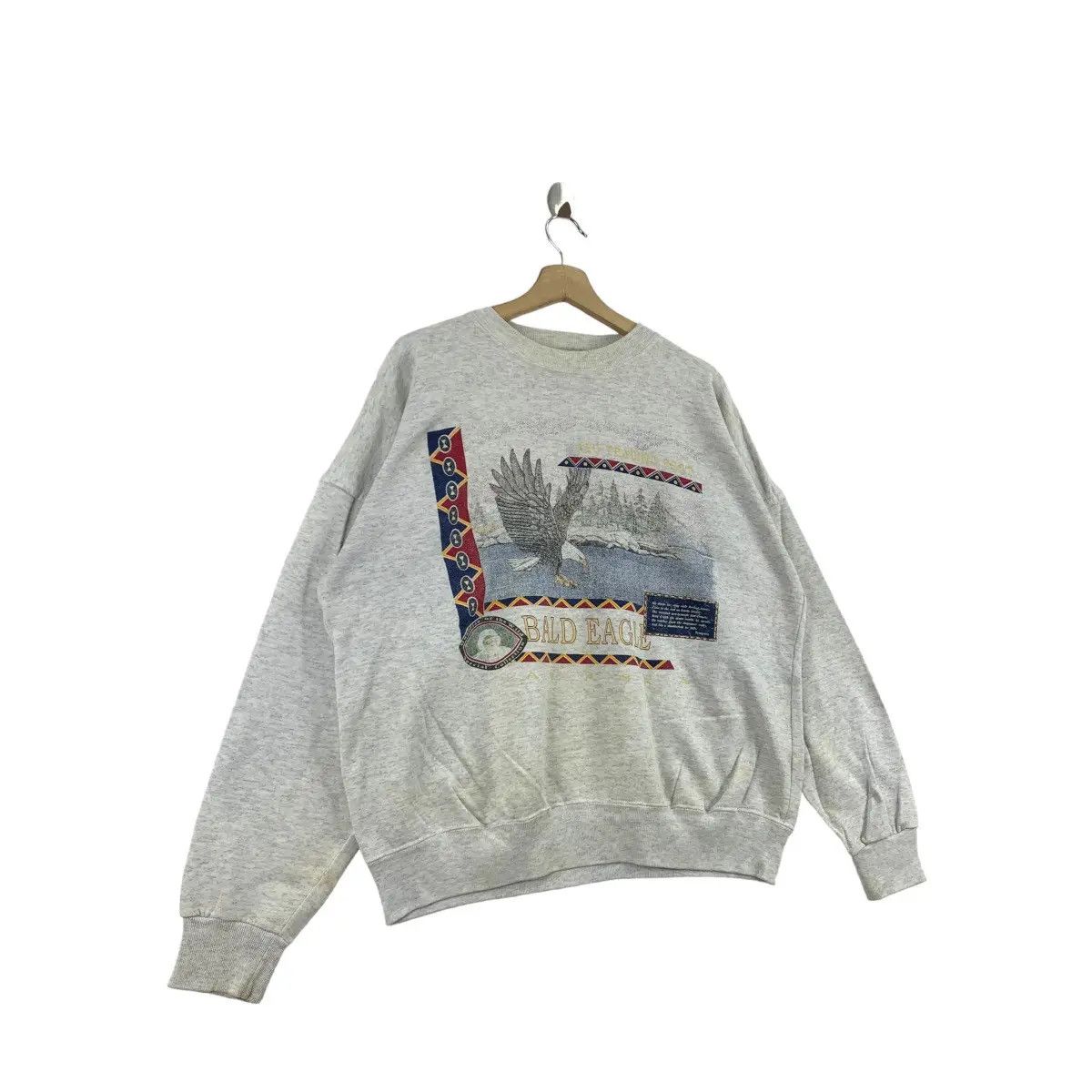 Vintage Vtg 90’ BALD EAGLE NATIONAL PARK Made In USA Sweatshirt Size XXL / US 16-18 / IT 52-54 - 3 Thumbnail