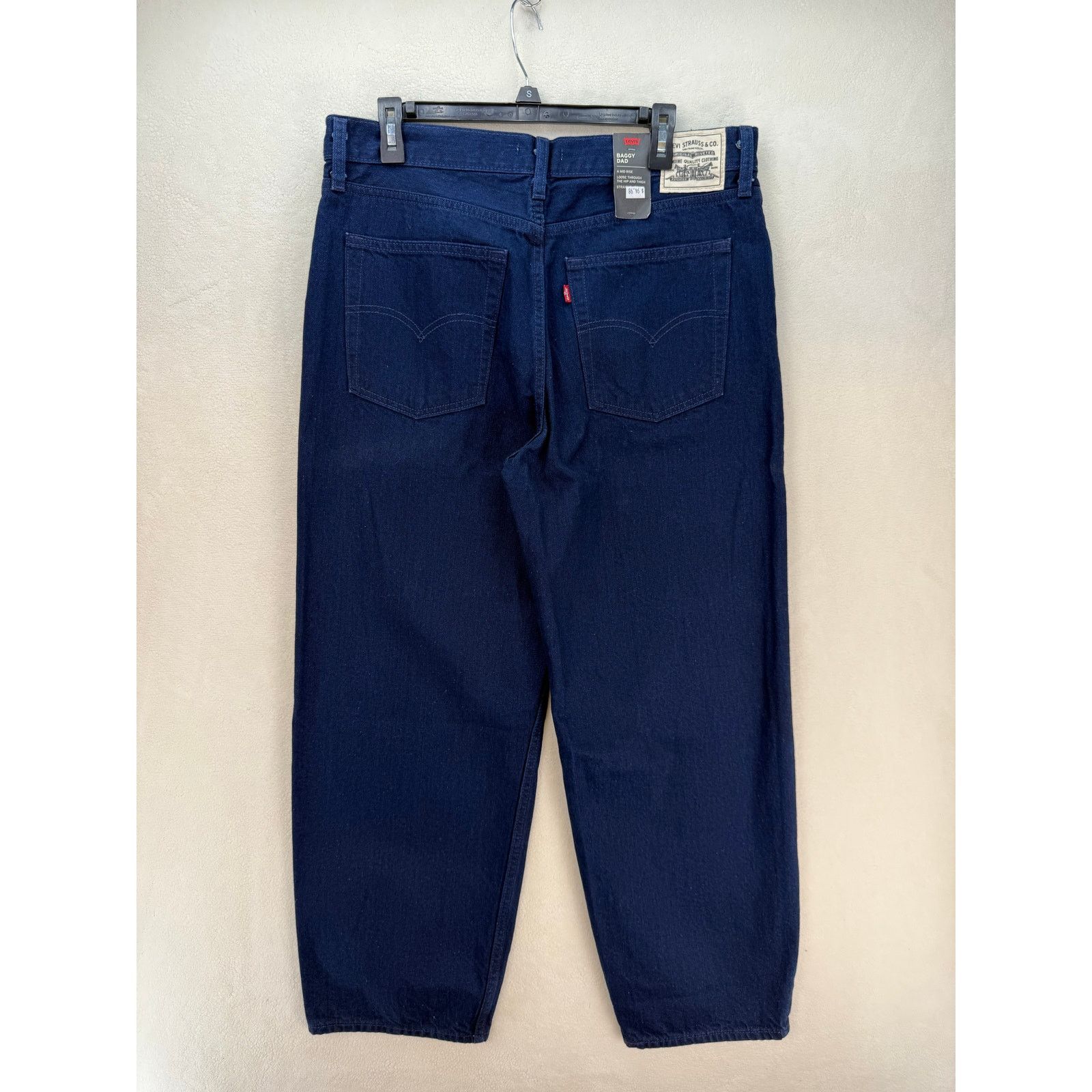 Levi's LEVI'S WELLTHREADY BAGGY DAD WOMEN'S 31X30 DARK WASH JEANS N Size 31" - 7 Thumbnail