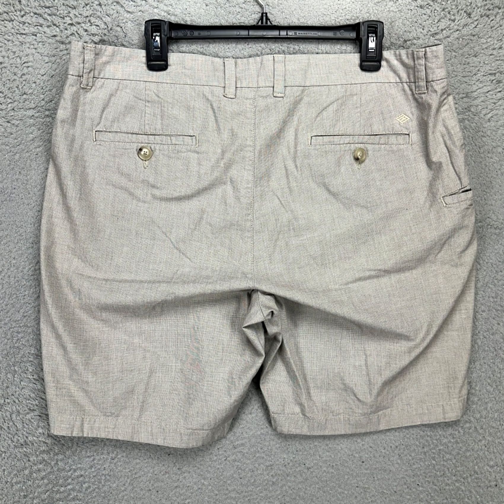 Joseph Abboud Joseph Abboud Mens Khakis Shorts 38 Light Tan Flat Front Stretch Pockets Casual Size US 38 / EU 54 - 2 Thumbnail