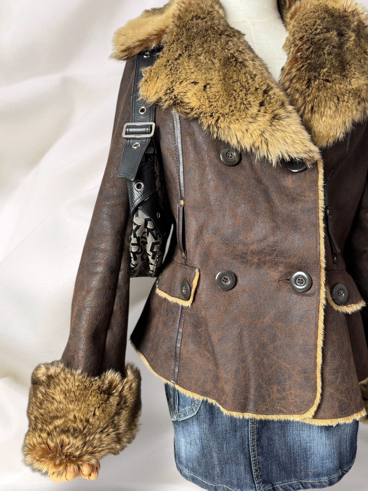 Japanese Brand Orsay Y2K Boho Vintage Faux Fur Sheepskin Style Coat Jacket Size M / US 6-8 / IT 42-44 - 6 Thumbnail