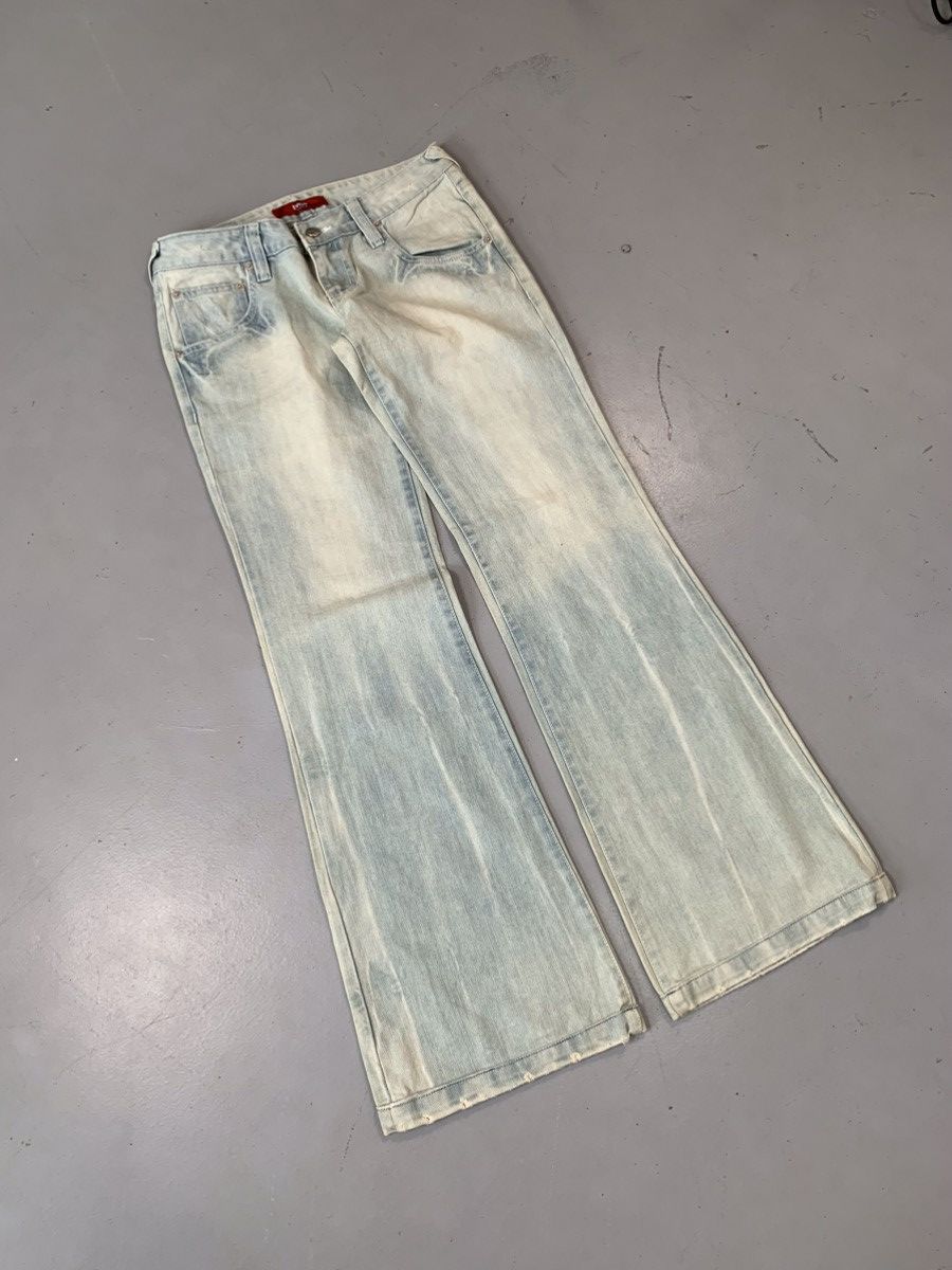 Japanese Brand Vintage womens evisu inspired bootcut denim pants Size 28" / US 6 / IT 42 - 2 Thumbnail