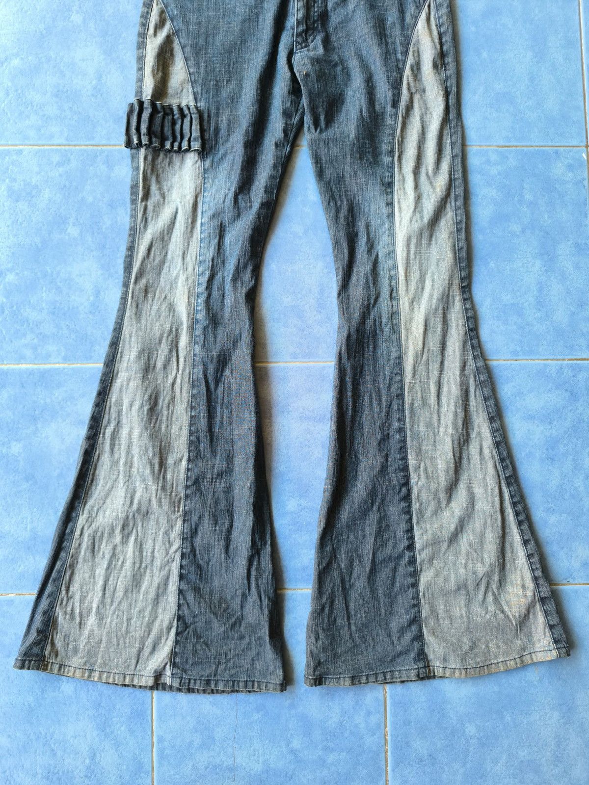 If Six Was Nine LB-03 Japanese Brand Flared Jeans Size US 29 - 4 Thumbnail