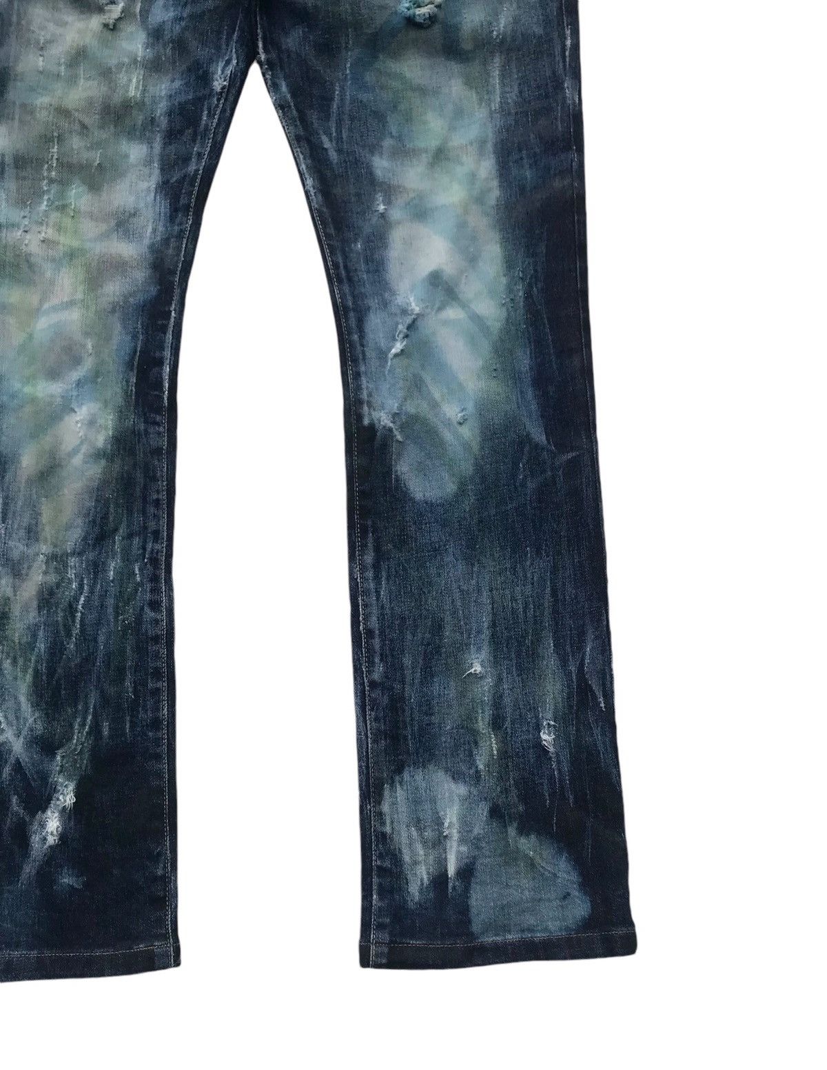 If Six Was Nine Tornado Mart Japan Bleached Distressed Denim Size US 34 / EU 50 - 8 Thumbnail