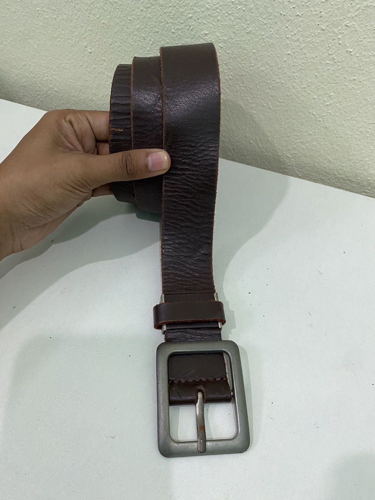Japanese Brand Japanese Brand Leather Buckle Belt Size ONE SIZE - 3 Thumbnail