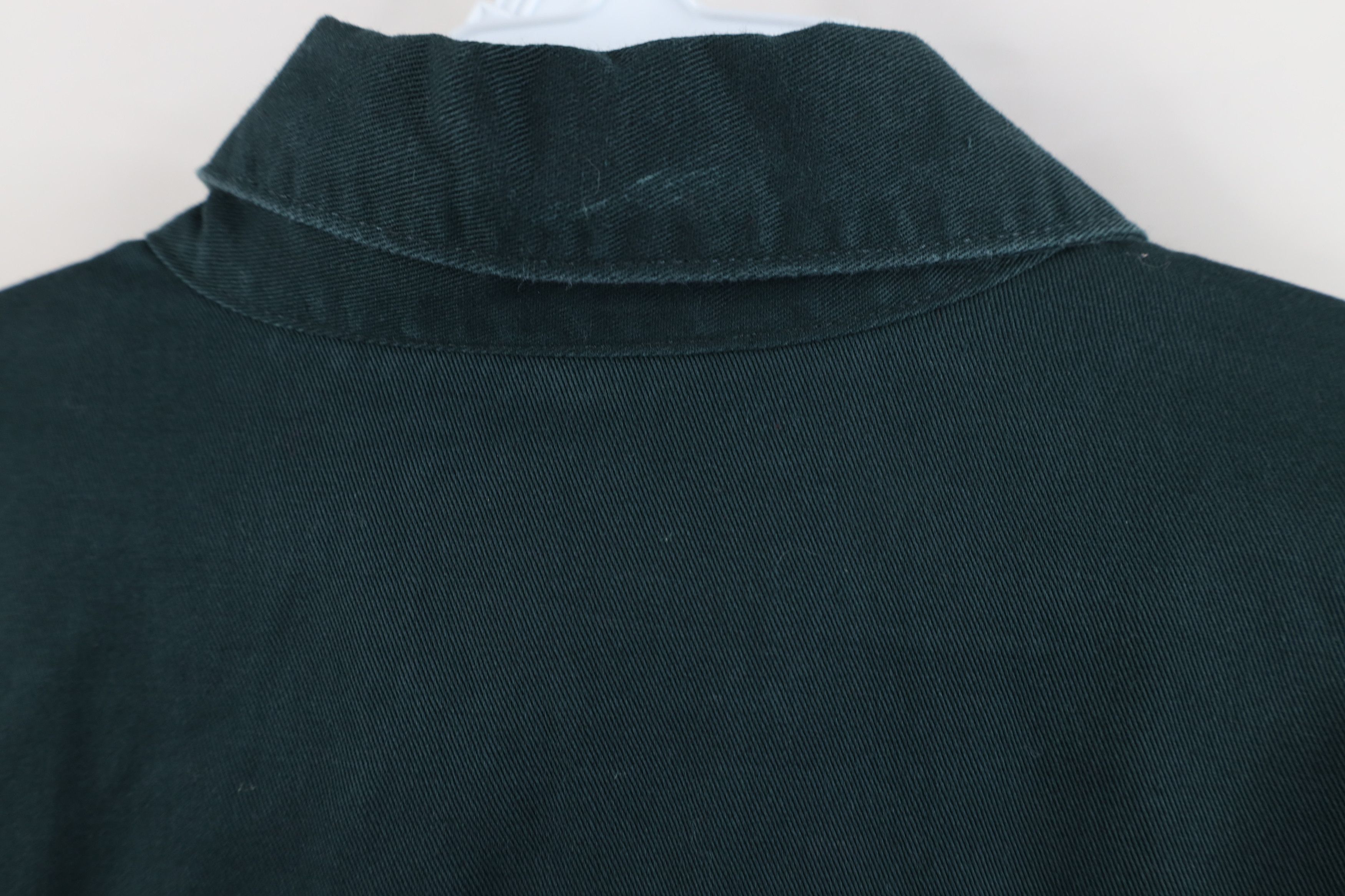 Vintage × Wrangler Vintage 90s Wrangler Heavyweight Button Shirt Dark Green Size US XXL / EU 58 / 5 - 10 Thumbnail