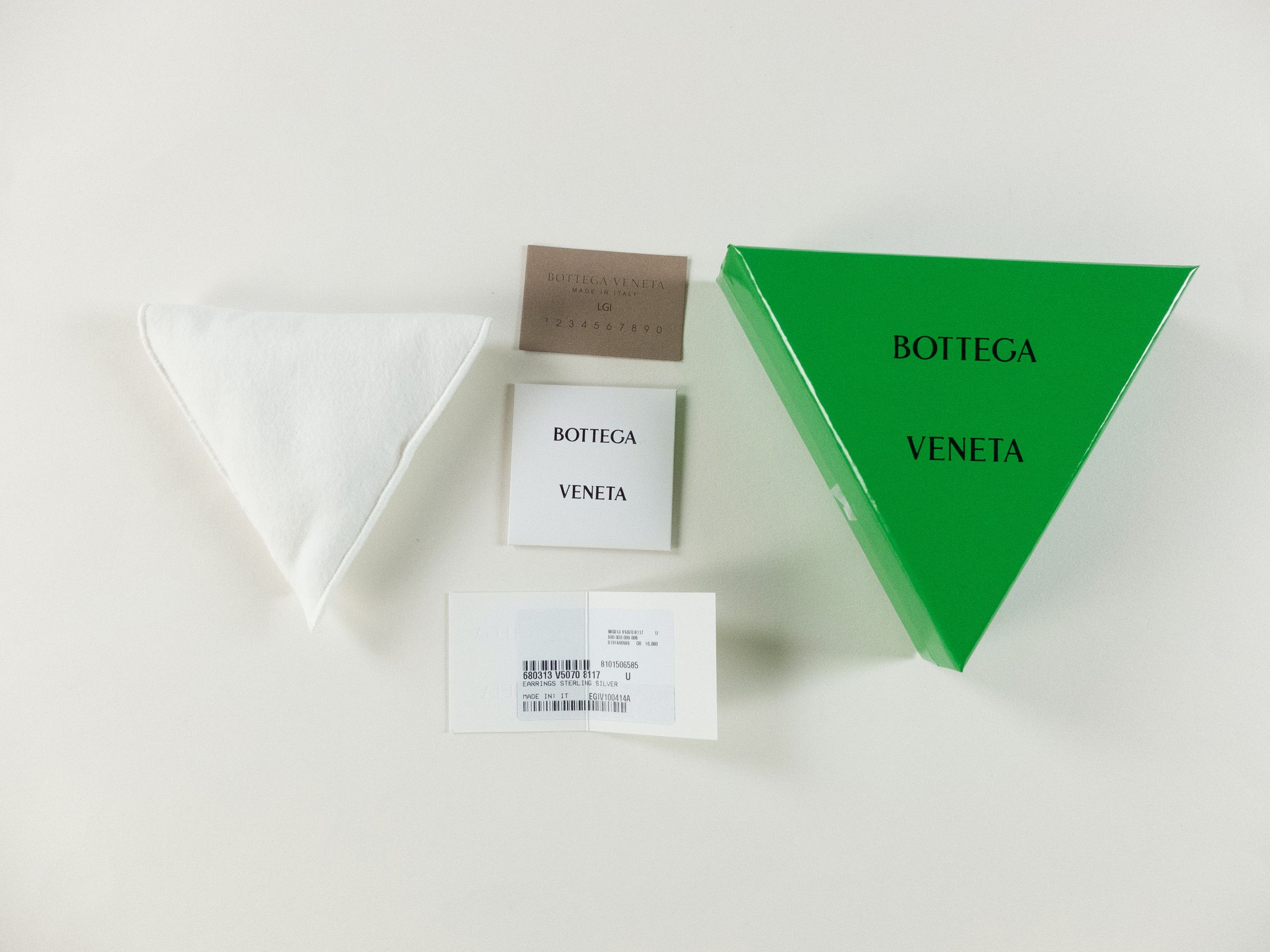 Bottega Veneta BOTTEGA VENETA Staple mini Sterling silver hoop earrings q Size ONE SIZE - 10 Thumbnail