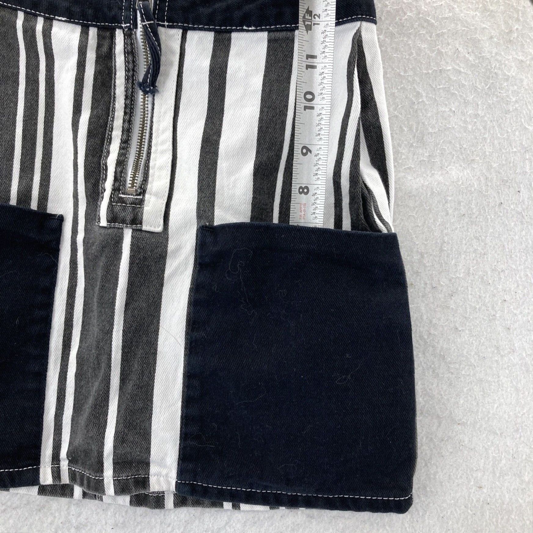 Bdg Urban Outfitters BDG Women's Skirt Black White XS Extra Large Size 26" / US 2 / IT 38 - 7 Thumbnail