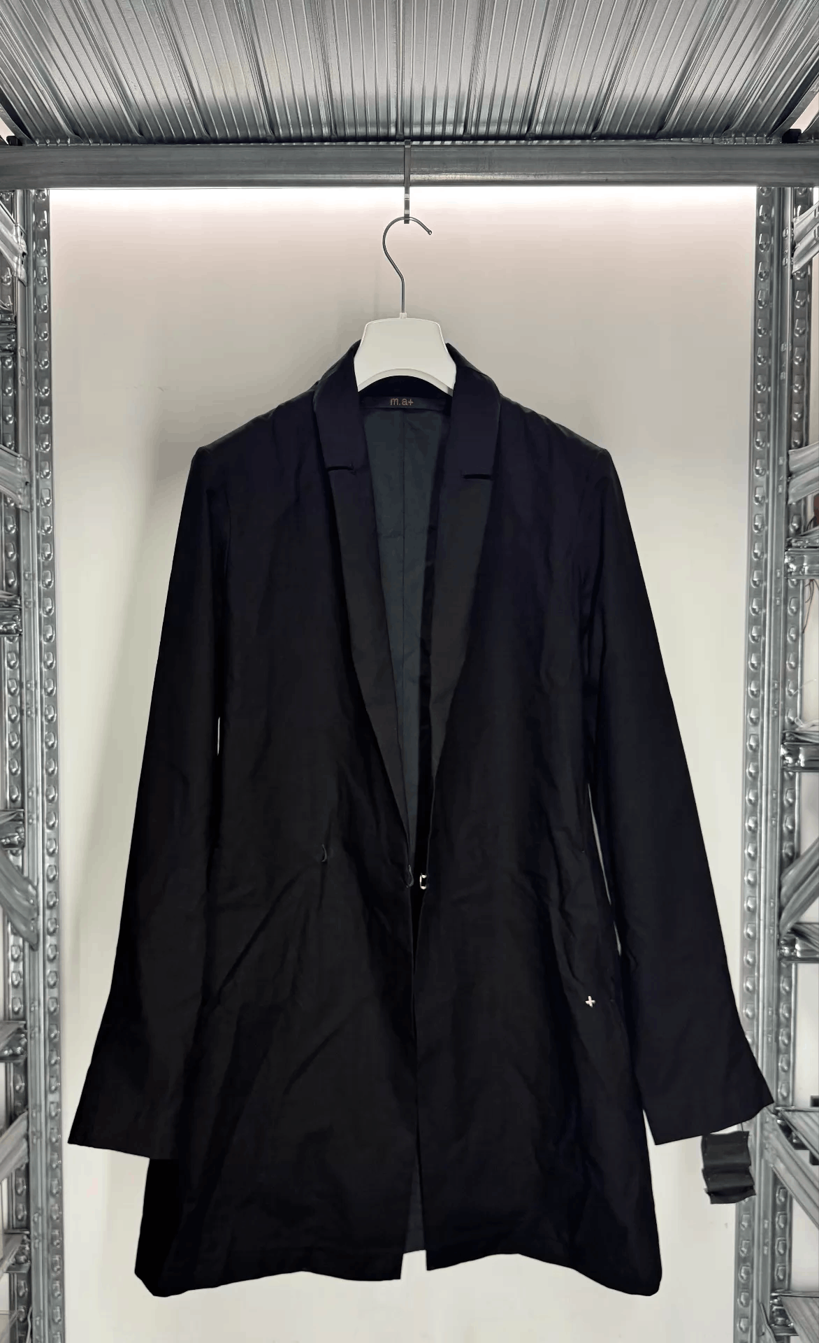 Ma+ M.A+ Midlength Stand-Collar Blazer J124L-CMB Size 48 New Size 48R - 4 Thumbnail