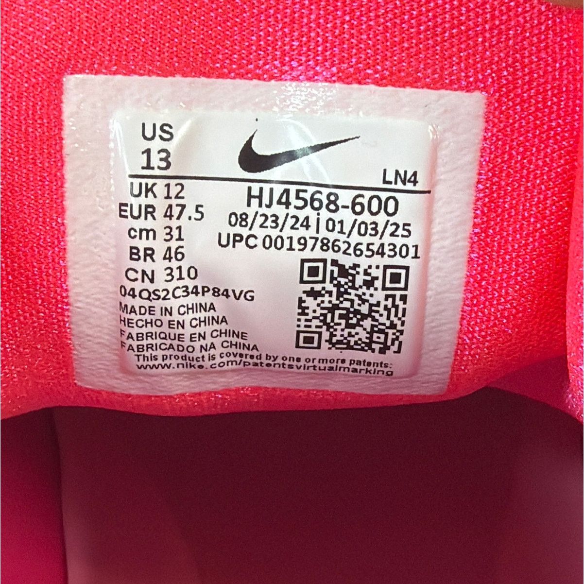 Nike Nike Alpha Menace 4 Pro NRG Racer Pink Football Cleats Sz 13 Size US 13 / EU 46 - 10 Thumbnail