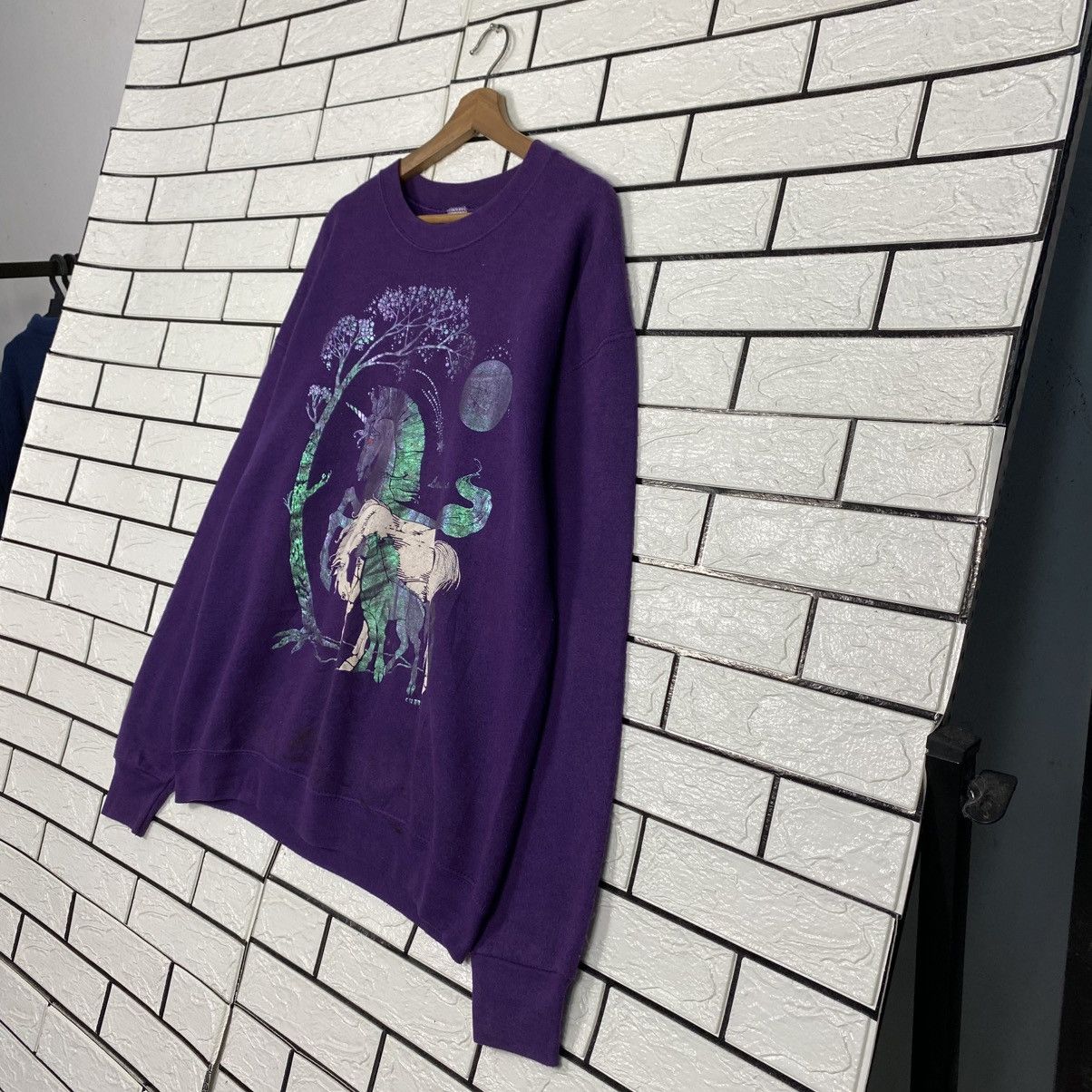 Vintage Vintage Sweatshirt Curyss Made in Usa Big Logo Horse Size US XL / EU 56 / 4 - 3 Thumbnail