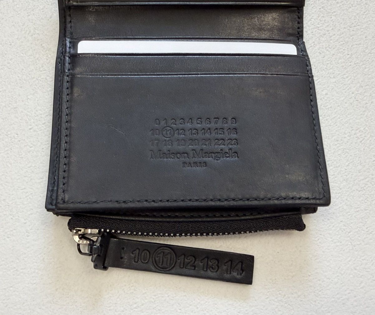 Maison Margiela A/W 20 Black Leather Zip Wallet Size ONE SIZE - 7 Thumbnail