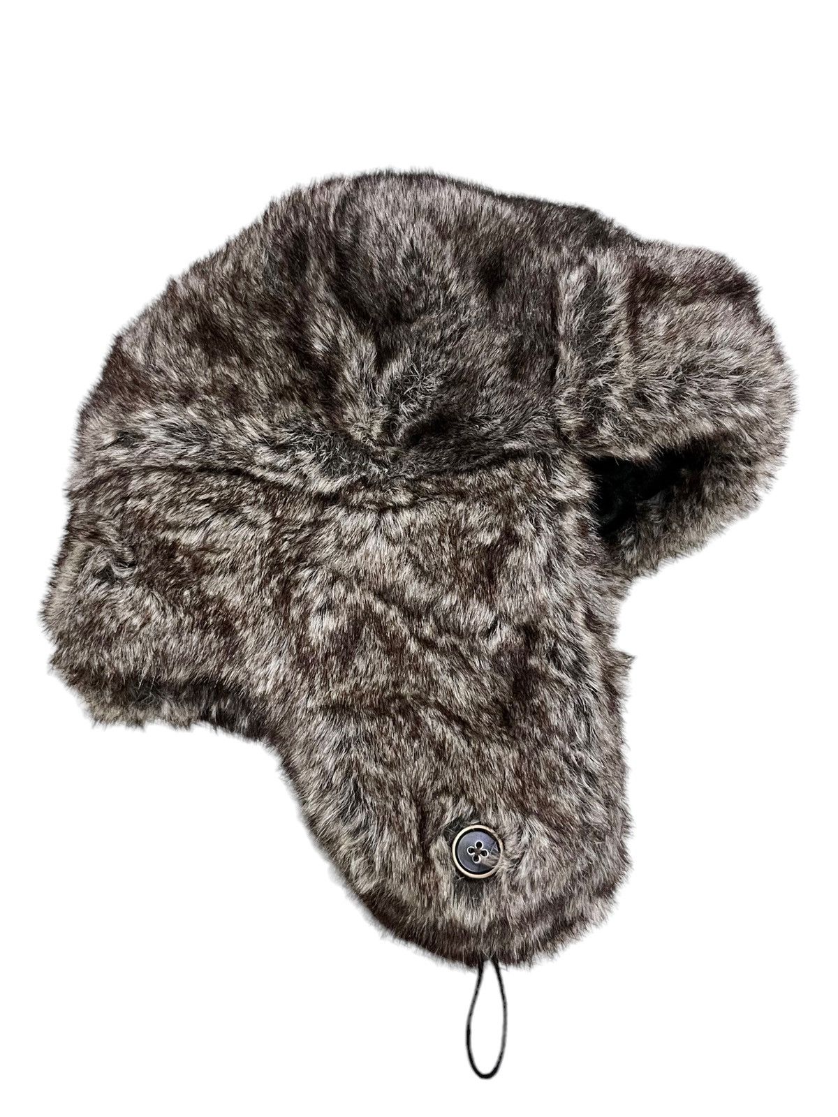 Japanese Brand 🔥GRUNGE🔥Vintage Faux Fur Trapper Hat 14Addiction LGB Style Size ONE SIZE - 6 Thumbnail