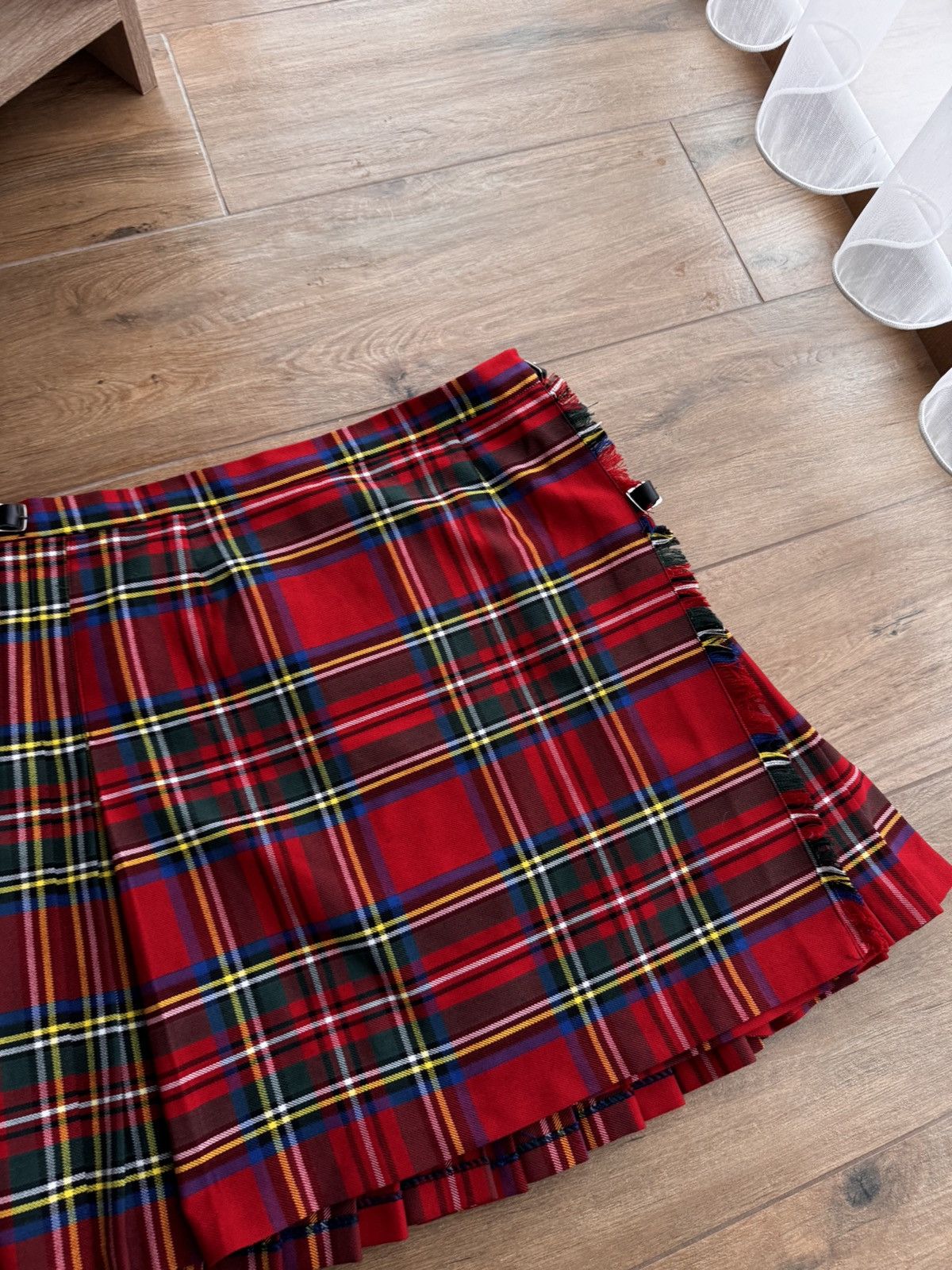 Pringle Of Scotland × Vintage Vintage Scottish Highland Kilt Woven Tartan Kilt Size US 28 / EU 44 - 4 Thumbnail