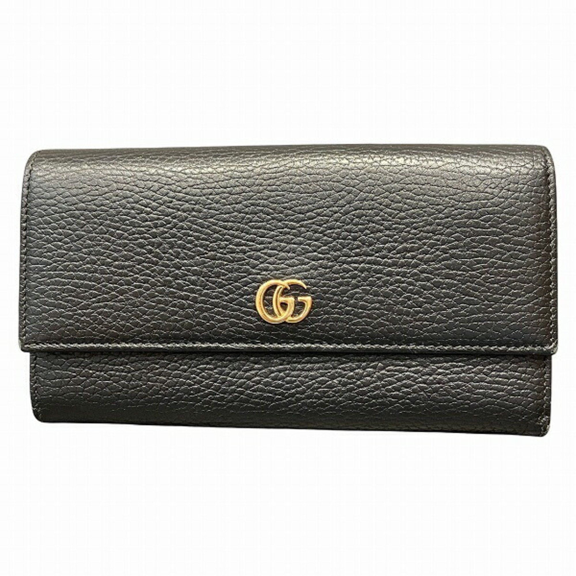 Gucci GG Marmont 456116 Continental Long Wallet, Bifold Wallet for