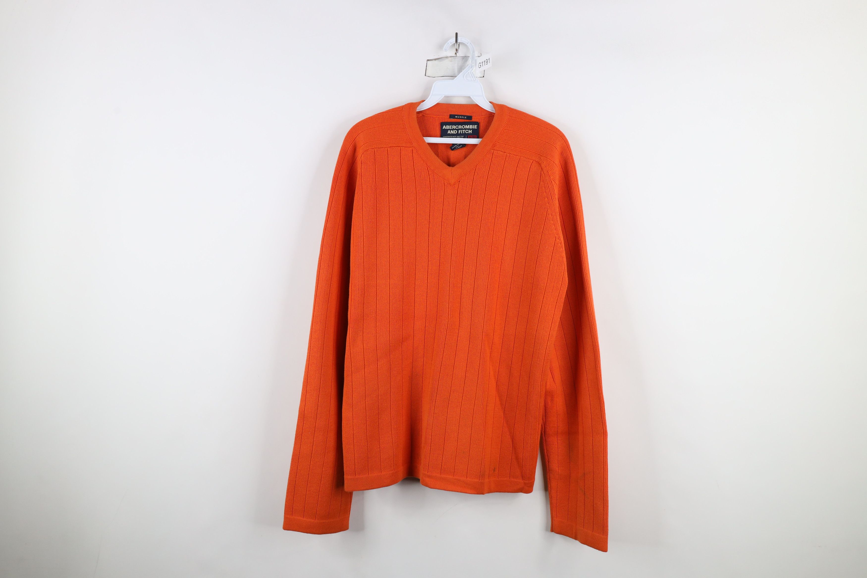 Abercrombie & Fitch × Vintage Vintage 90s Y2K Abercrombie & Fitch Ribbed Knit Sweater Size US L / EU 52-54 / 3 - 1 Thumbnail