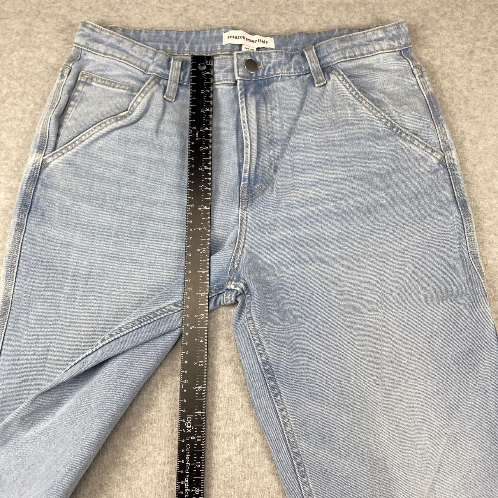 Essentials Amazon Jeans Mens 34X30 Blue Slim Straight 5-Pocket Denim Stretch Pockets Modern Regular Size US 34 / EU 50 - 5 Thumbnail