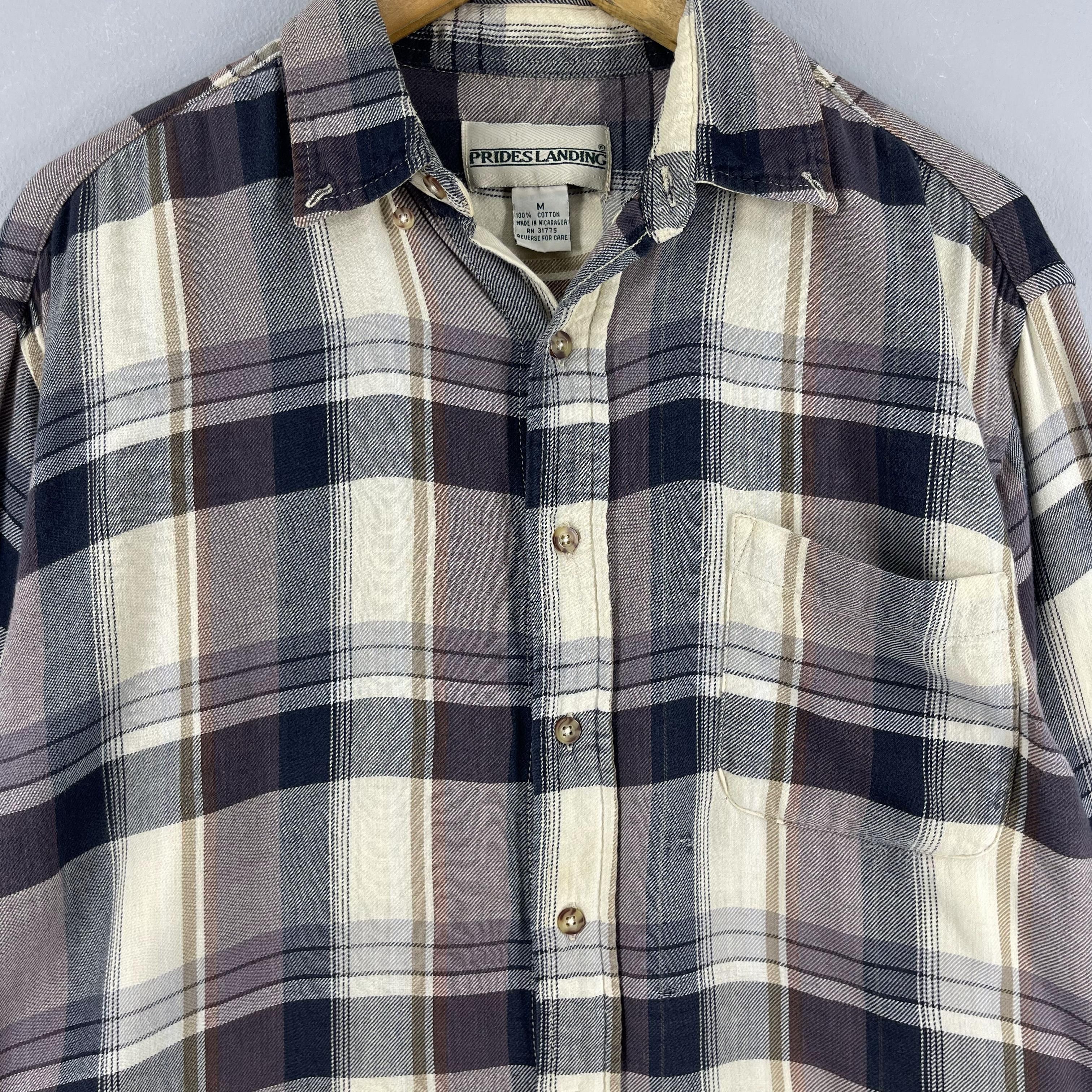 Flannel Vintage Plaid Checkered Tartan Multi Flannel Button Up Size US M / EU 48-50 / 2 - 2 Thumbnail