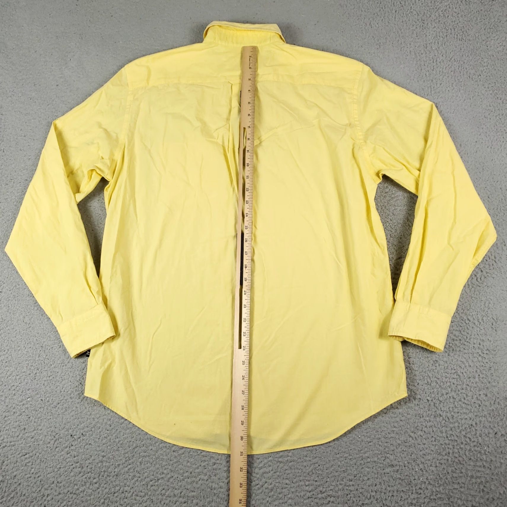 Nautica Nautica Shirt Mens XL Yellow Button-Up Long Sleeve Cotton Size US XL / EU 56 / 4 - 6 Thumbnail
