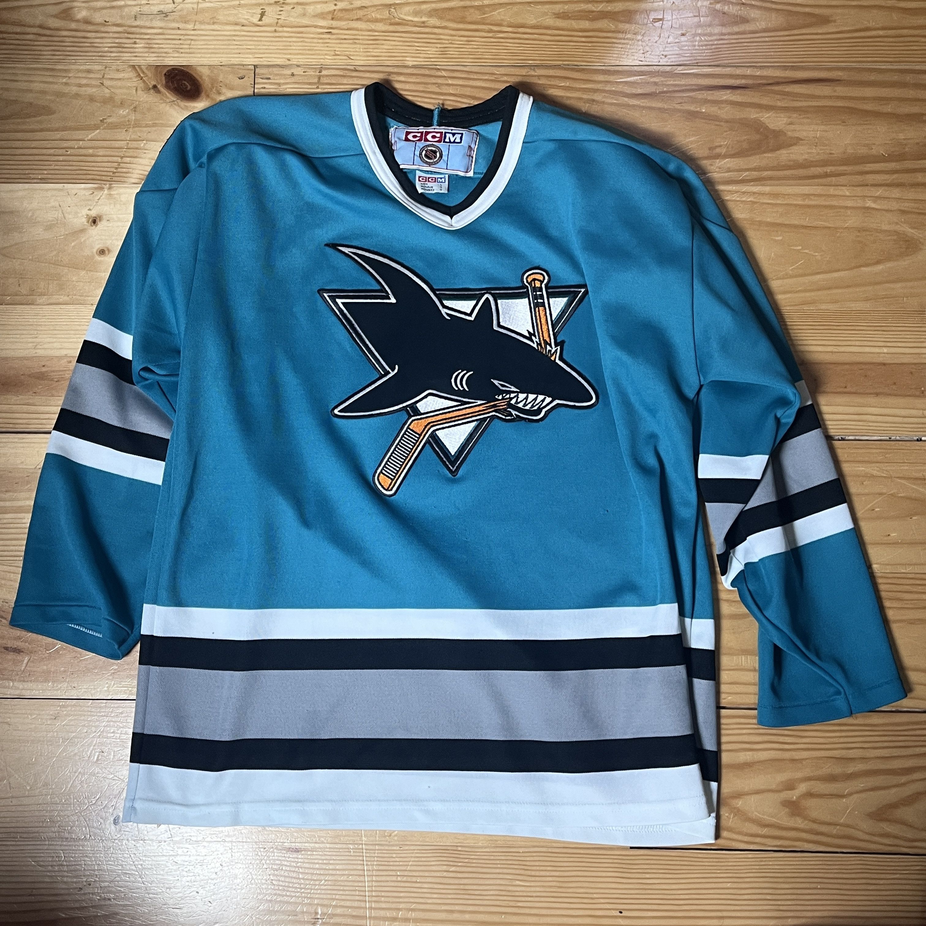 Ccm San Jose Sharks CCM Jersey 90s Canada L Size US L / EU 52-54 / 3 - 1 Thumbnail