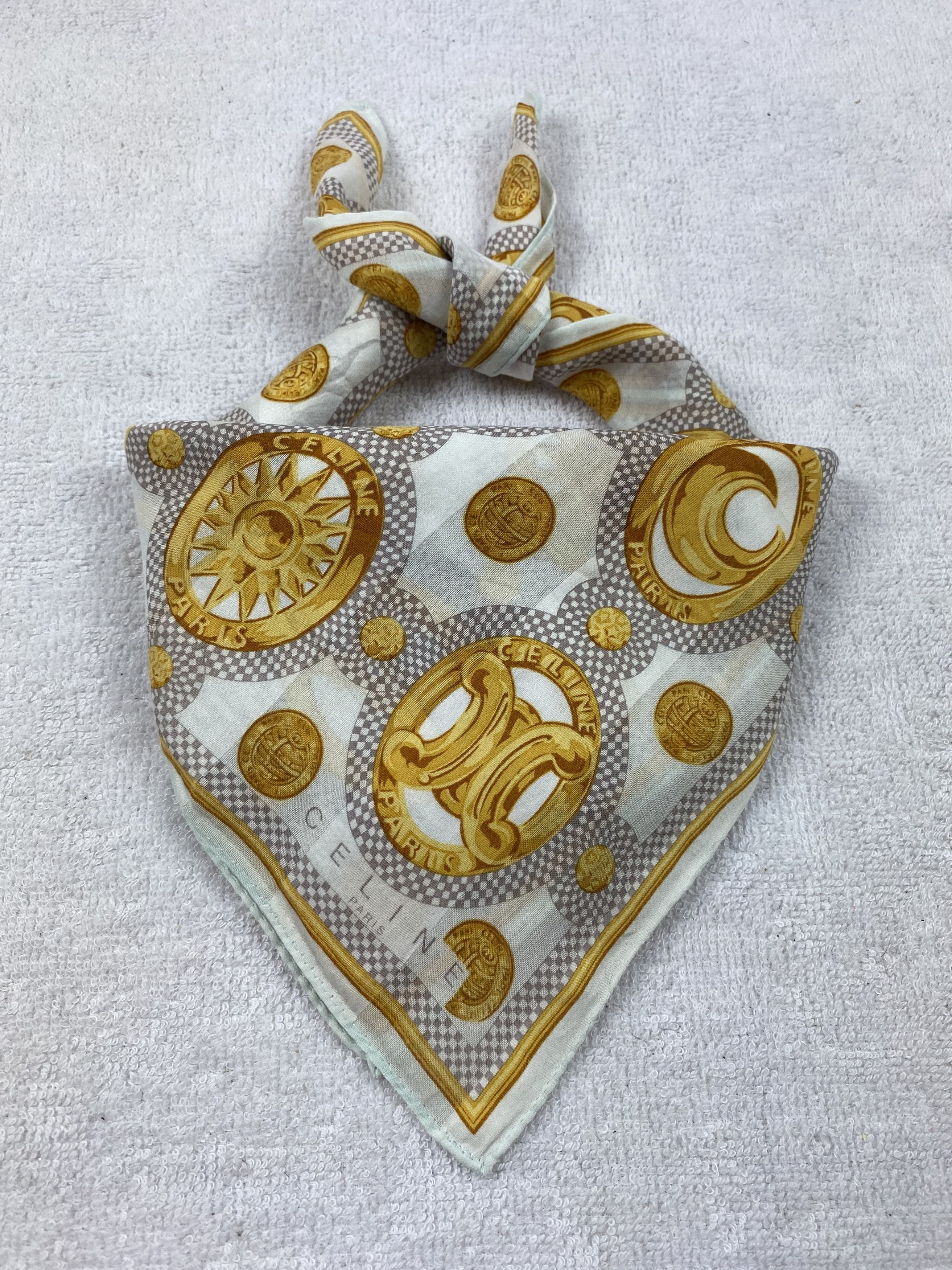 Celine Celine Monogram Handkerchief / Bandana / Neckerchief Size ONE SIZE - 2 Thumbnail