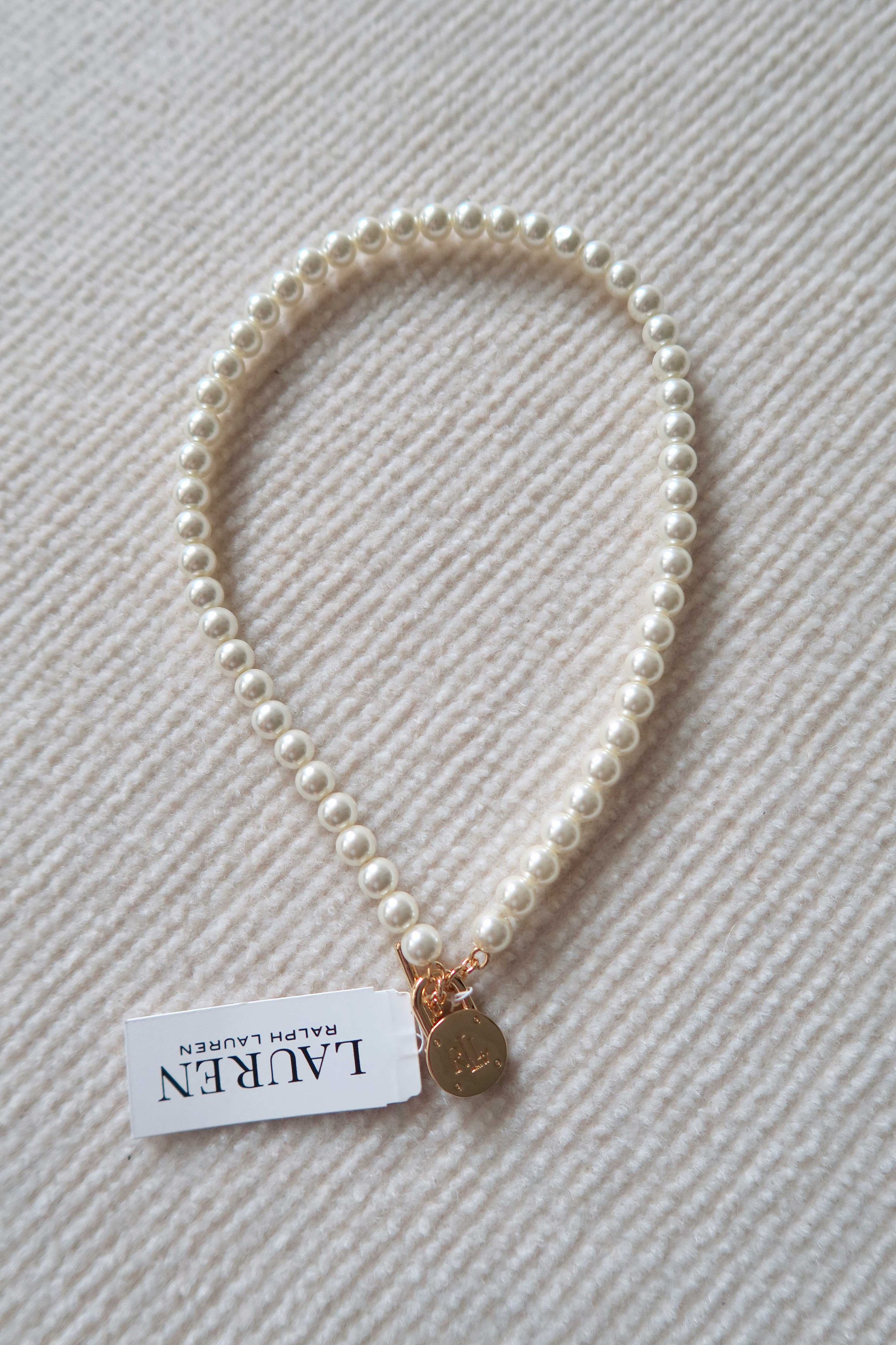 Ralph Lauren Ralph Lauren Classic Pearl Lock Charm Necklace Size ONE SIZE - 8 Thumbnail