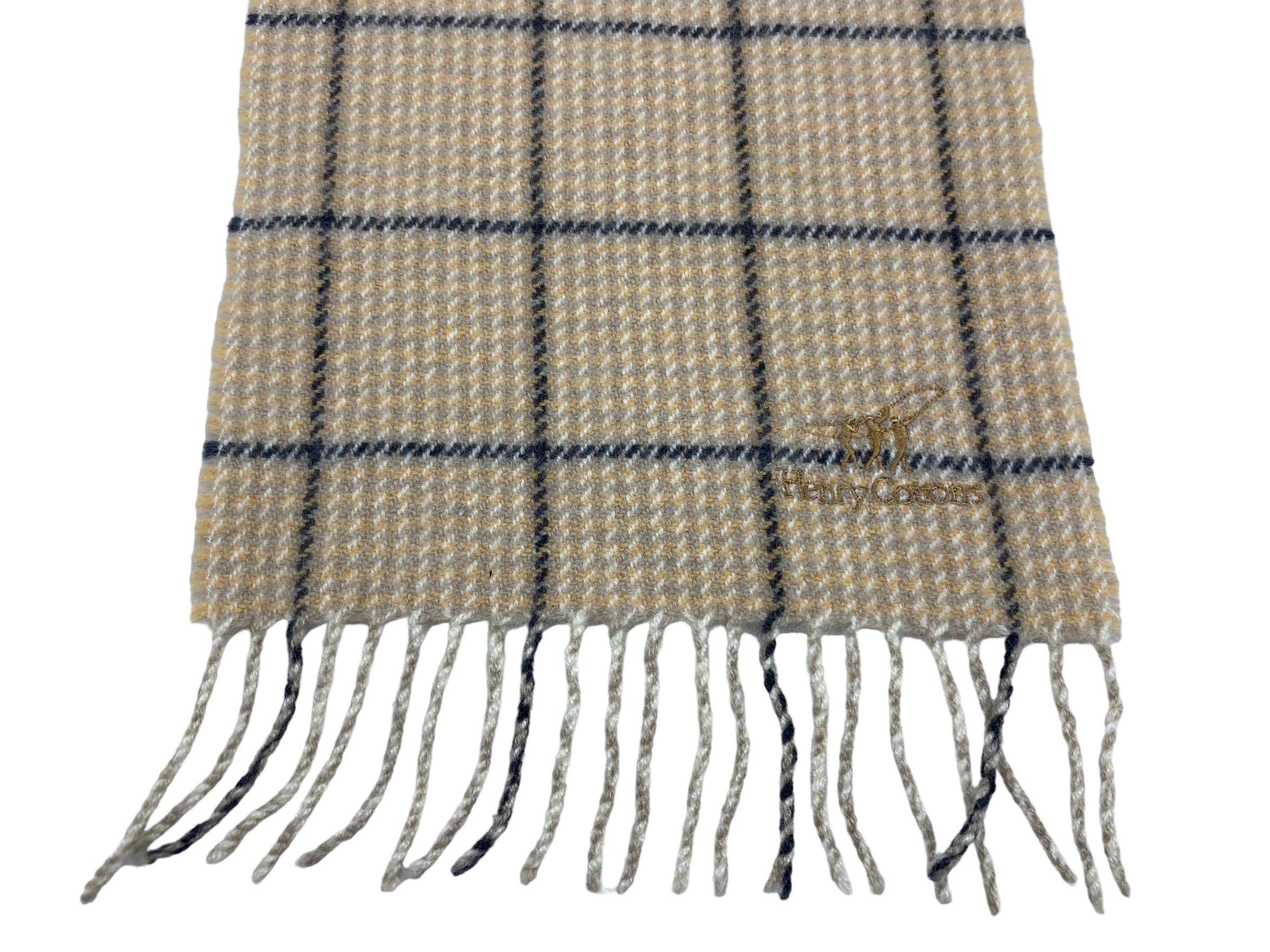 Henry Cotton's × Vintage Vintage Henry Cottons Checkered Scarf Wool 90s Made in Italy Size ONE SIZE - 8 Thumbnail