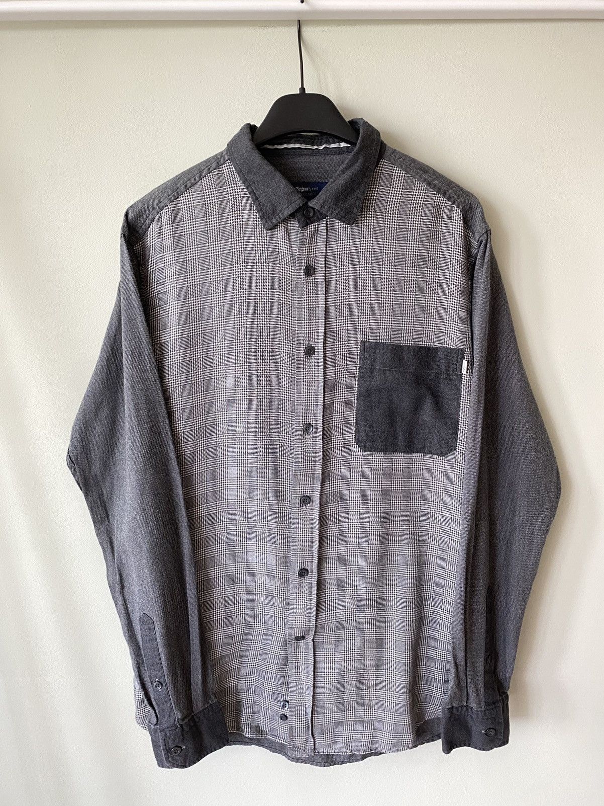 Ermenegildo Zegna Ermenegildo Zegna Sport Checkered Plaid Button Up Shirt Size US M / EU 48-50 / 2 - 1 Thumbnail