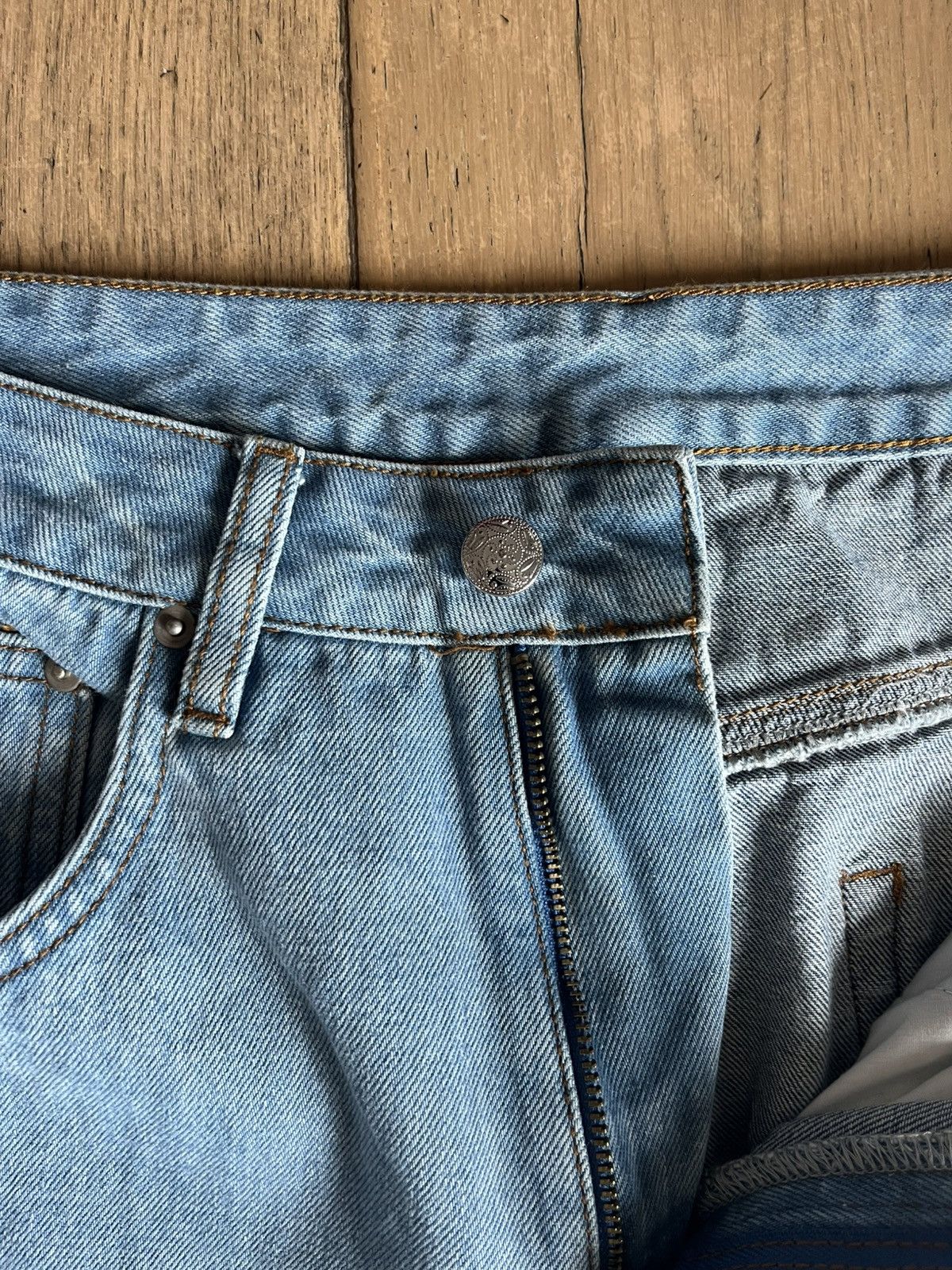 Japanese Brand × Vetements Vetements style double layer blowout knee denim Size US 31 - 3 Thumbnail