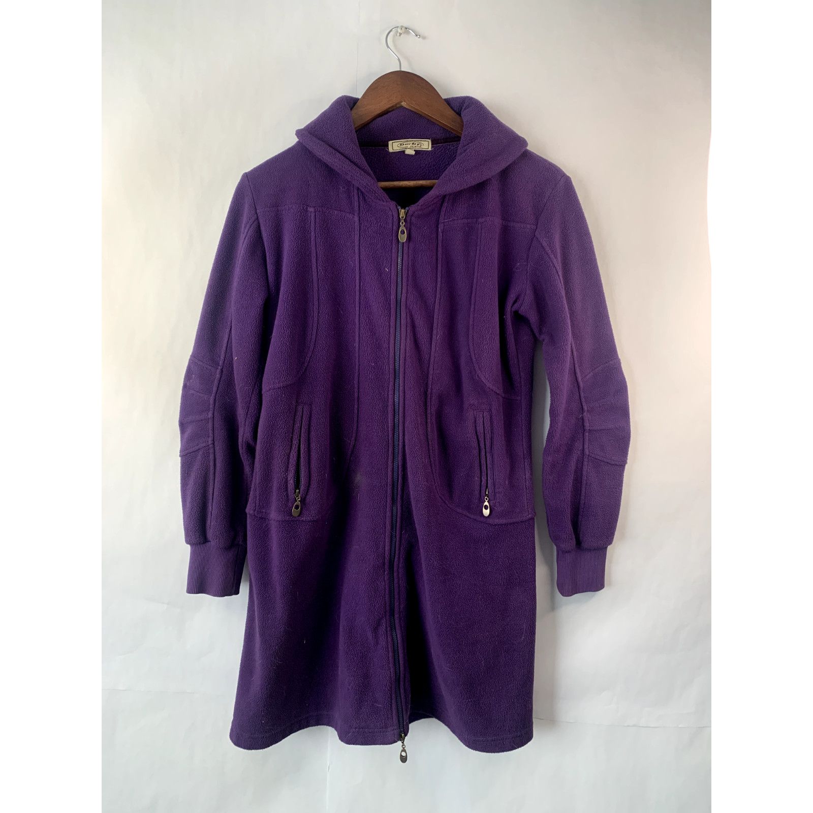Vintage Vintage Womens Derby Jeans Fleece Jacket Full Zip 90s VTG S Size S / US 4 / IT 40 - 1 Thumbnail