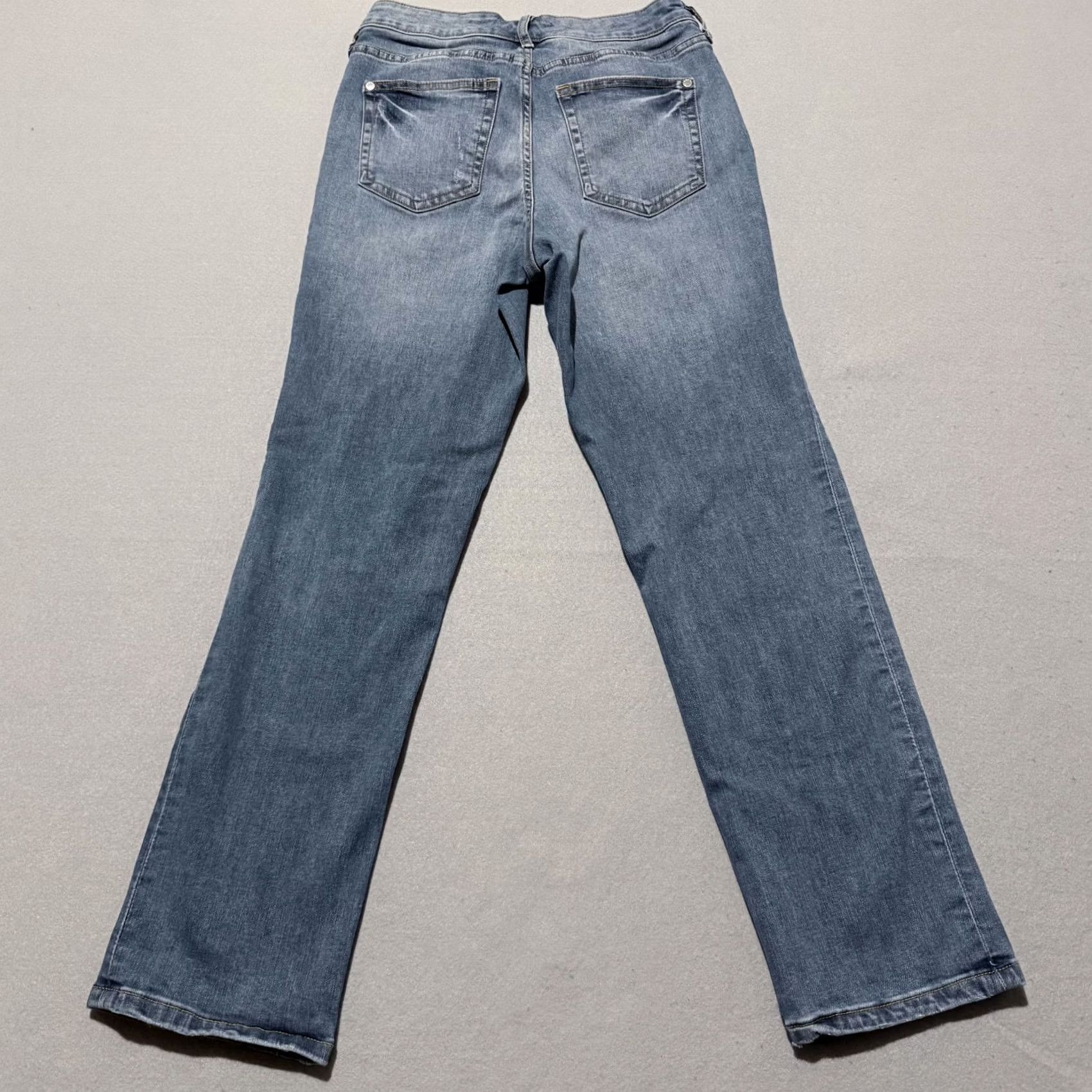 Denime Jennifer Lopez Sculpt Mid-Rise Capri Jeans Blue Denim Classic Zip Fly Women’s 4 Size 27" / US 4 / IT 40 - 2 Thumbnail