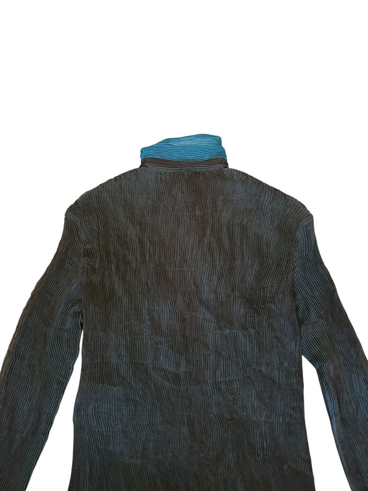 Issey Miyake S/S 2002 Issey Miyake Pleated Button-Up 3/4 Sleeve Top Shirt Size S / US 4 / IT 40 - 5 Thumbnail